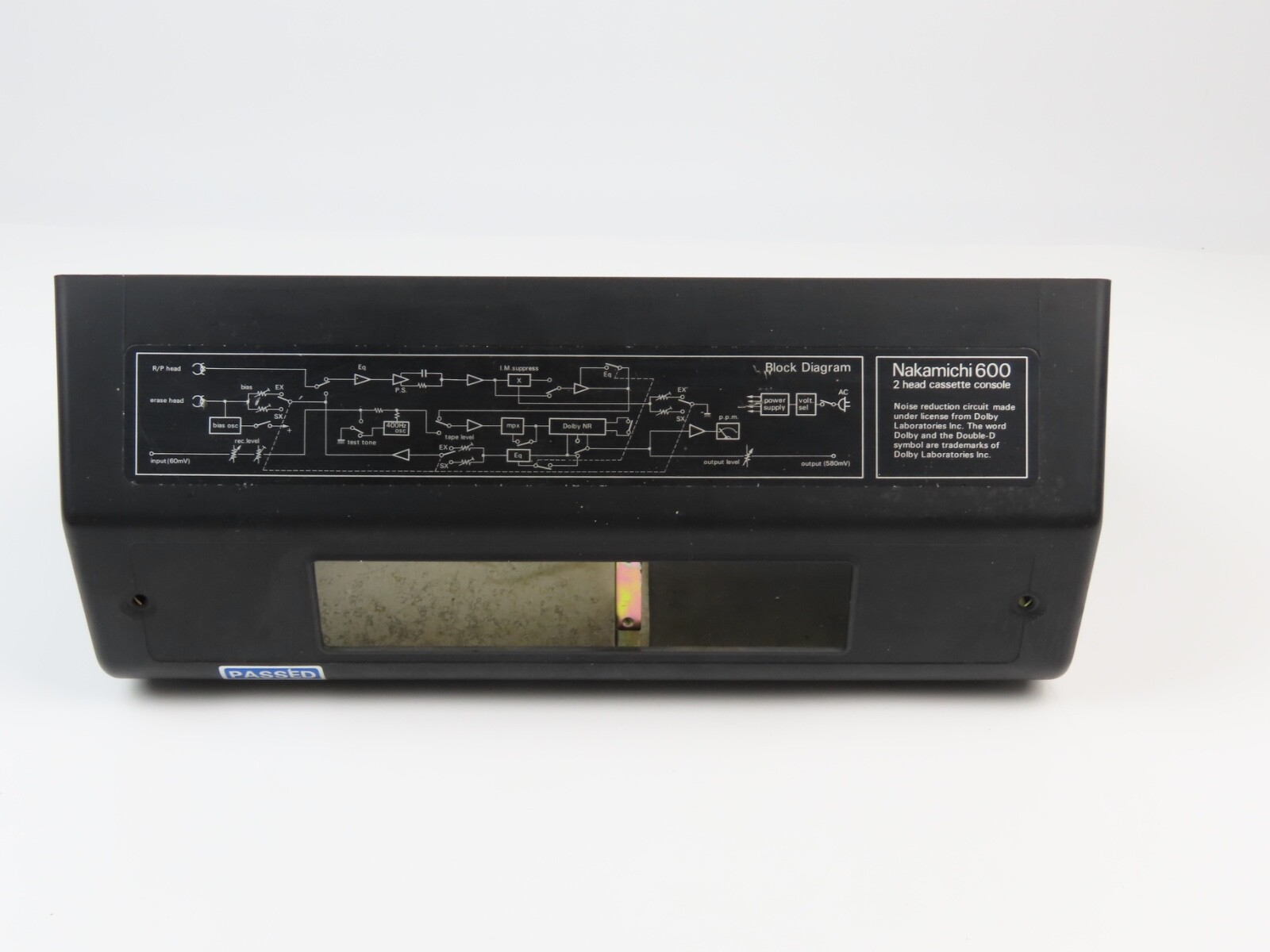 *Nakamichi 600* Chassis + Rear Cover Tape Deck Part /ST2 - Image 6