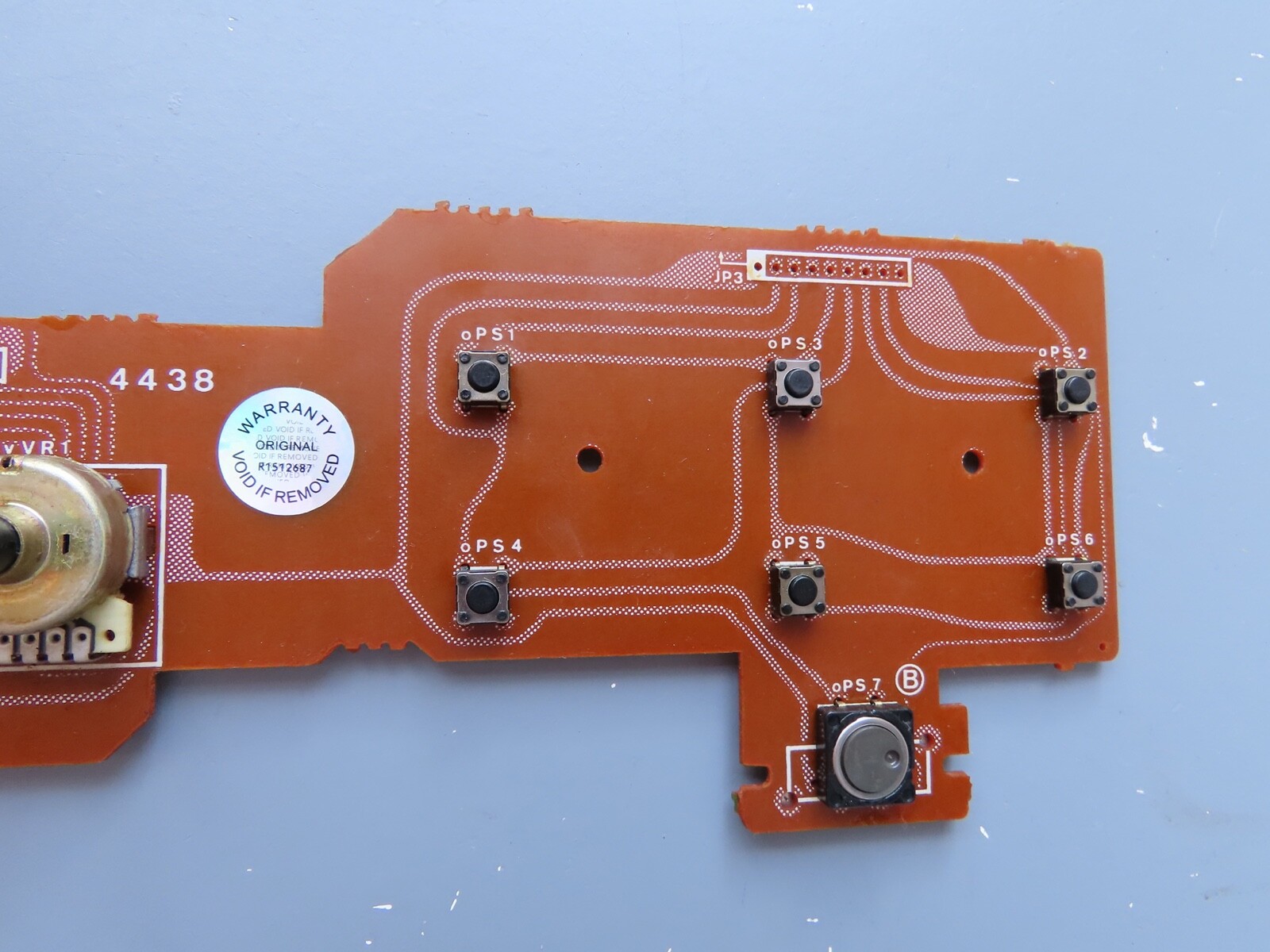 > SANSUI D-80C < Switch PCB Board Control Panel Tape Deck Part F-4438 /D83 - Image 4