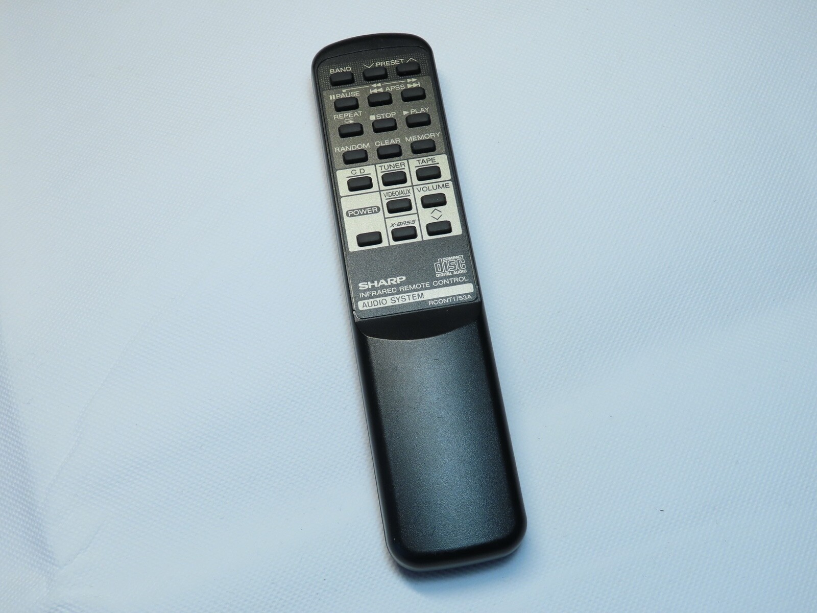 SHARP RCONT1753A Audio System Infrared Remote Control /008