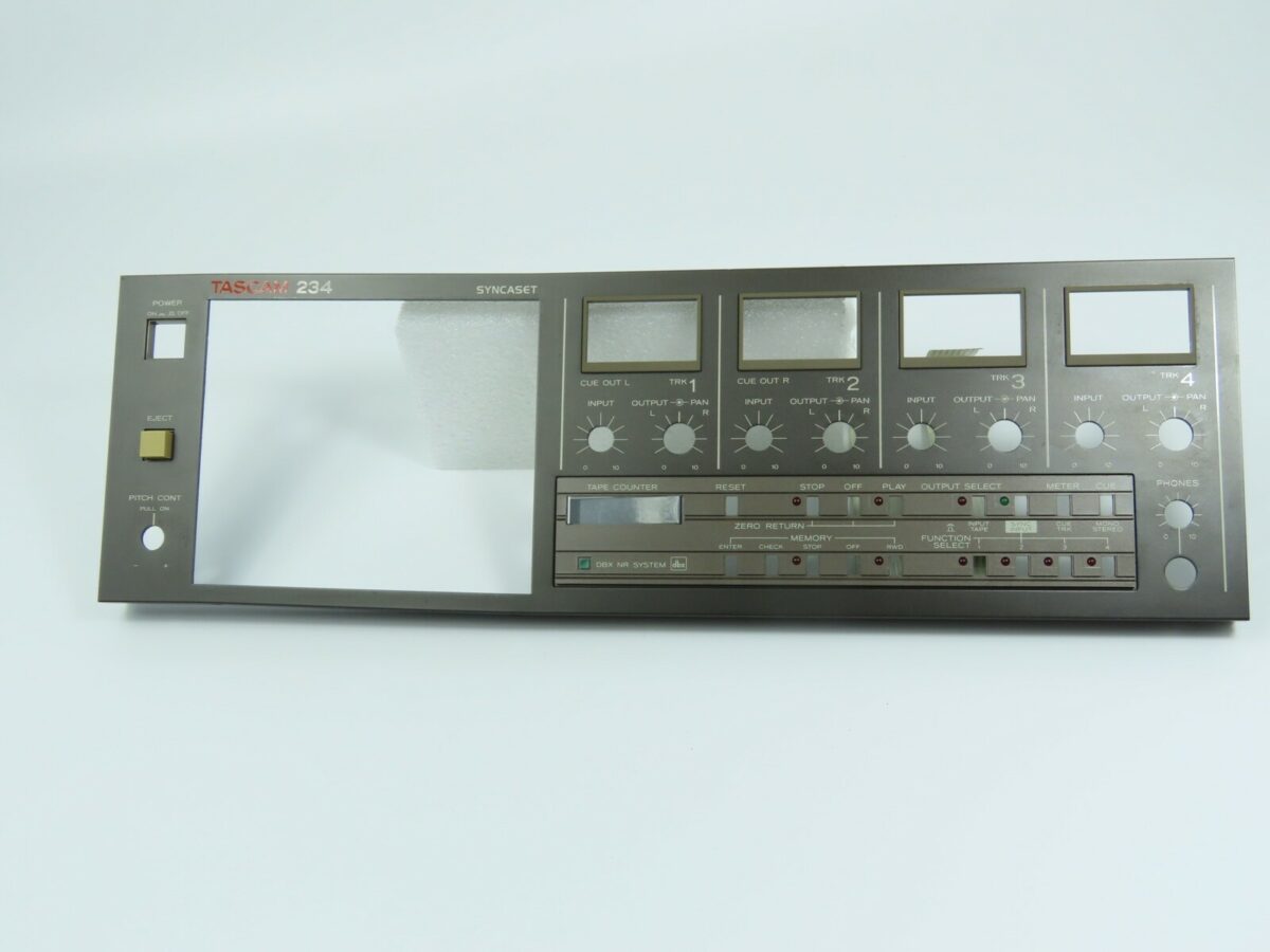 *TASCAM 234* Front Panel Faceplate Tape Deck Part /FP100
