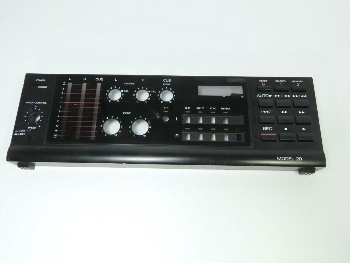 *FOSTEX MODEL 20* Lower Front Panel with Button Reel to Reel Part /FP157