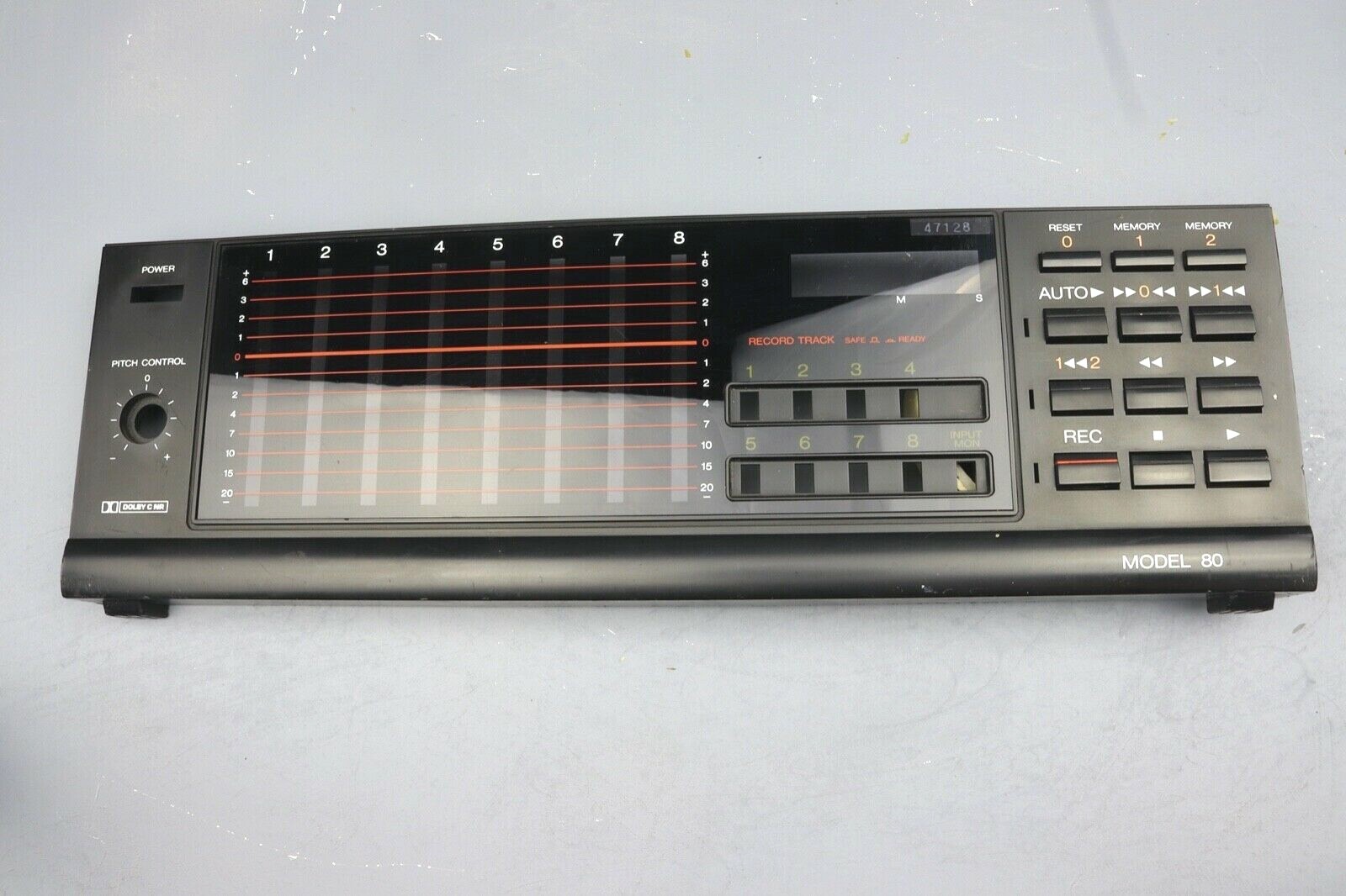 FOSTEX MODEL 80 Front Lower Panel Display + Buttons Reel to Reel Part /FP304