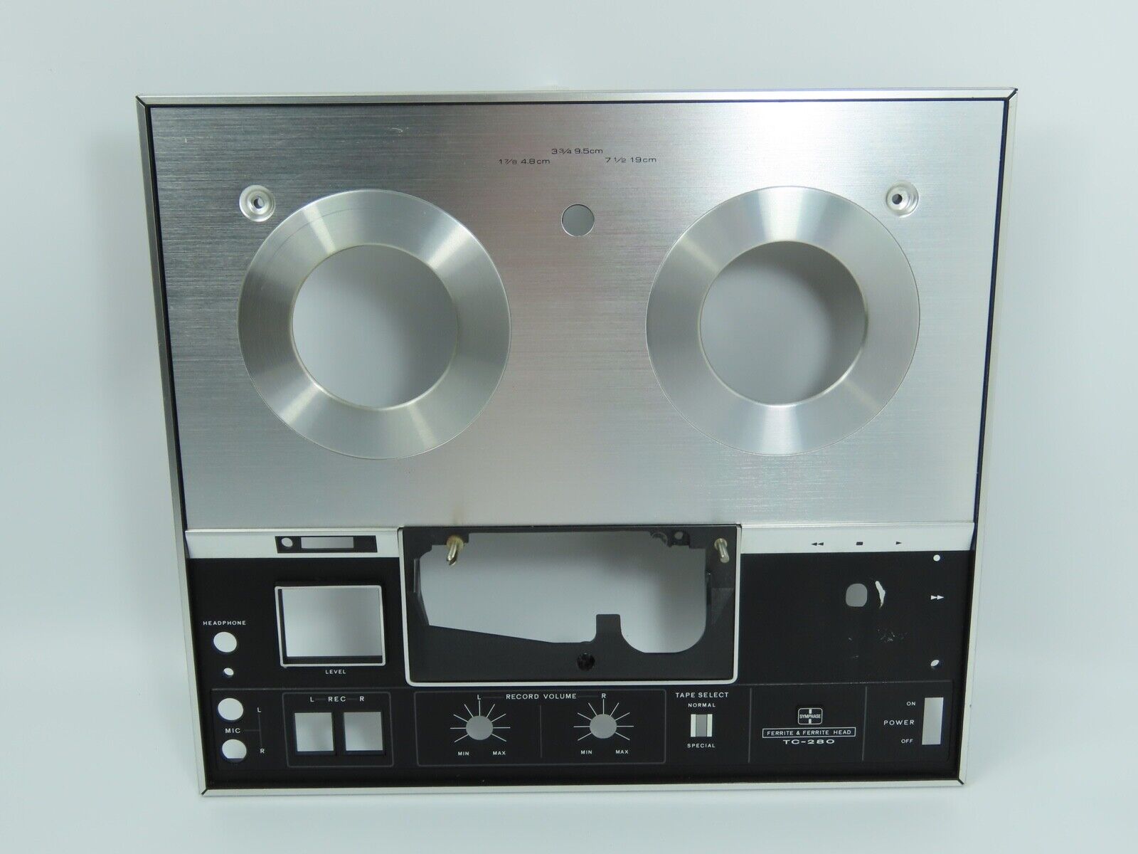 *SONY TC-280* Front Panel Faceplate Reel to Reel Part /FP38