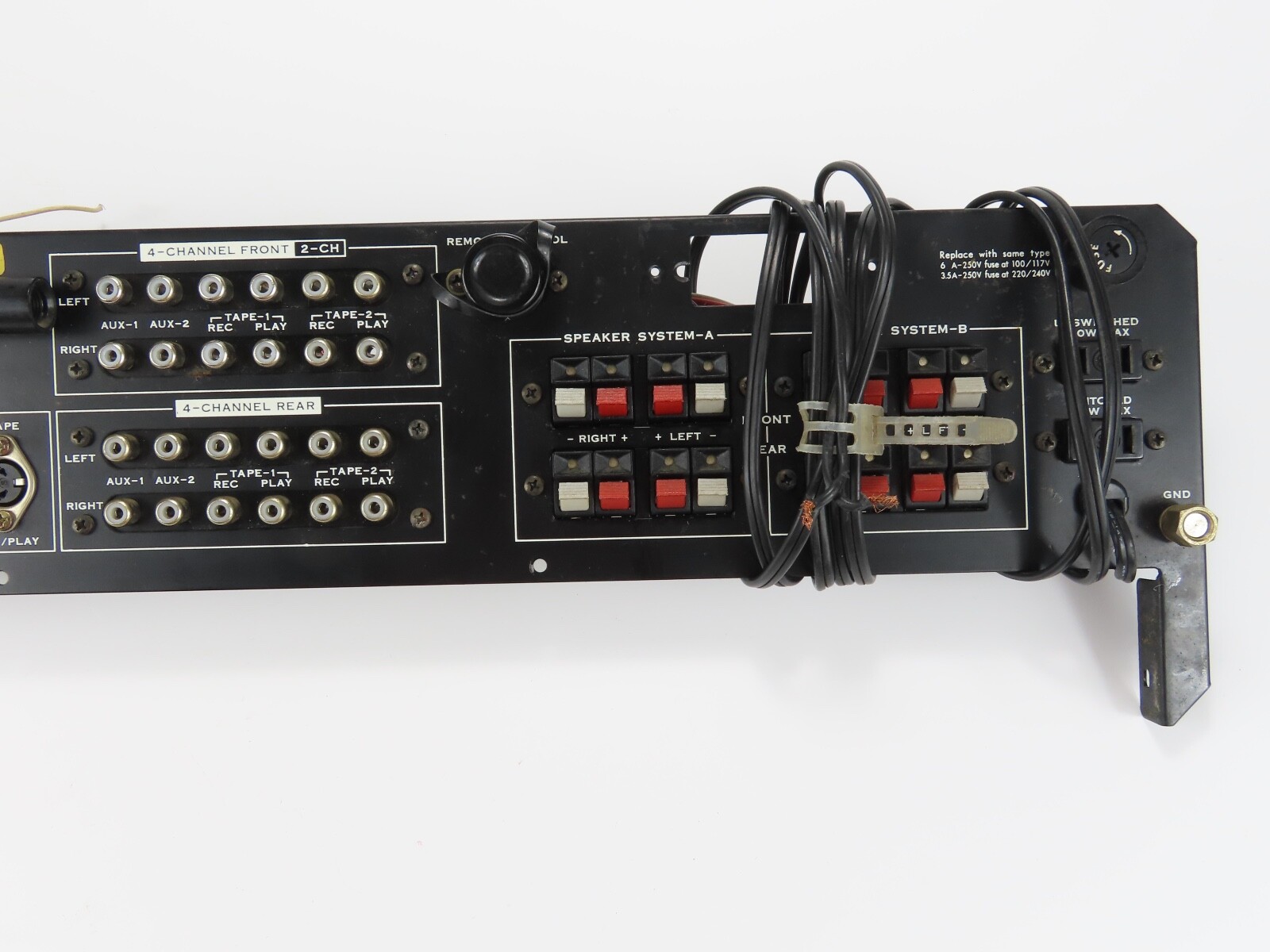 *Sansui QRX-5500* Rear Back Panel Amplifier Part /FP162 - Image 4