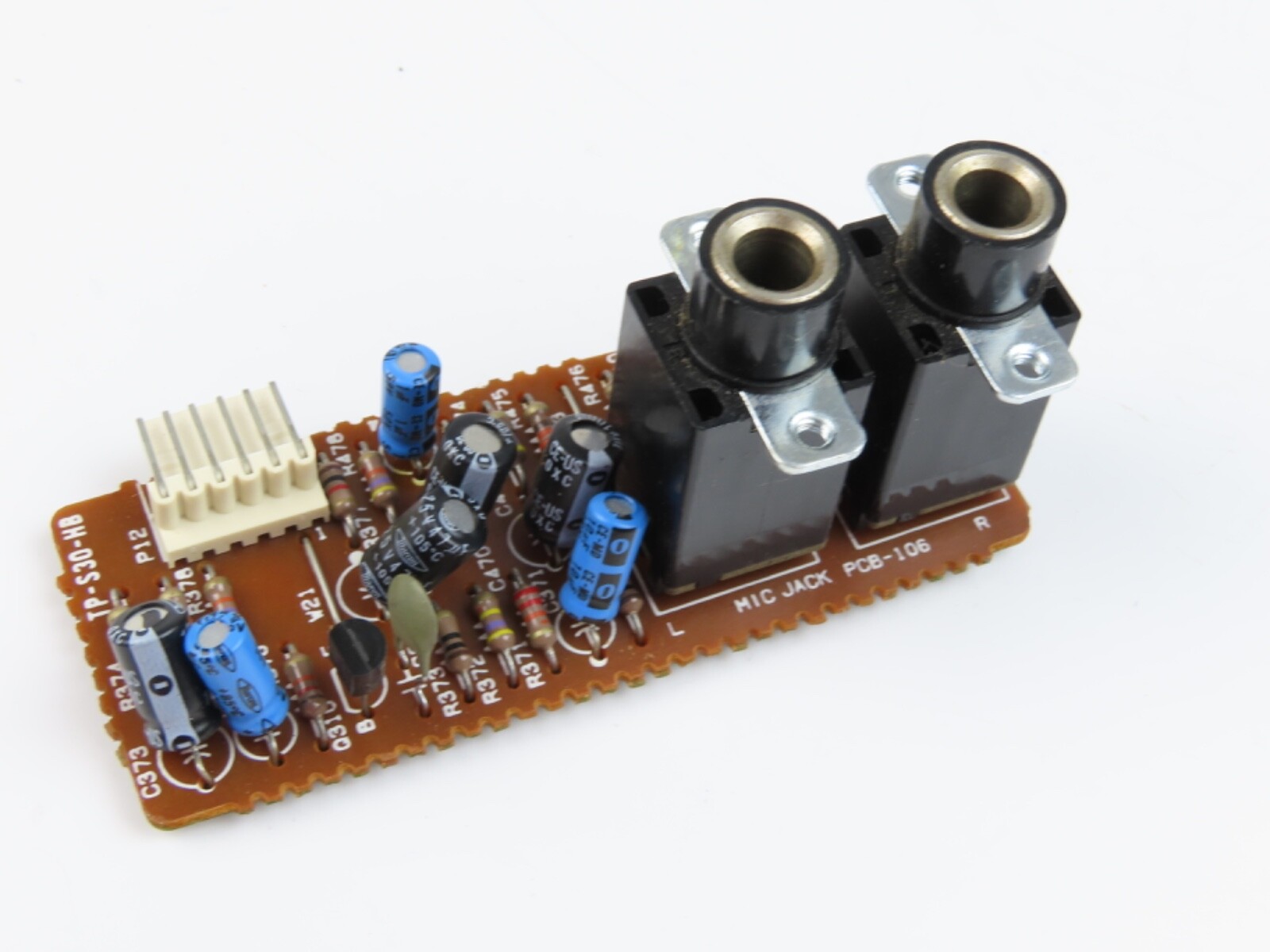 *Teac C-3X* Mic Jack PCB-106 Board Tape Deck Part /B662 - Image 4