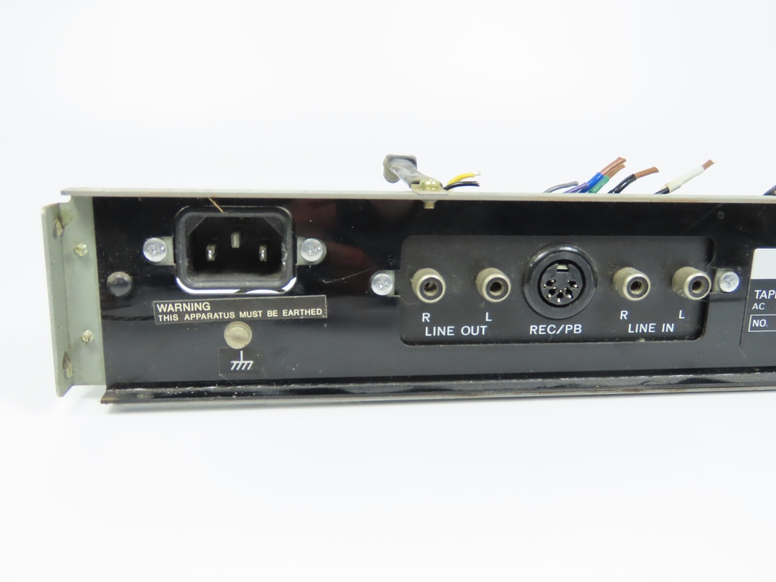 > SONY TC-458 < Back Panel Input/Output Reel to Reel Parts /S - Image 3