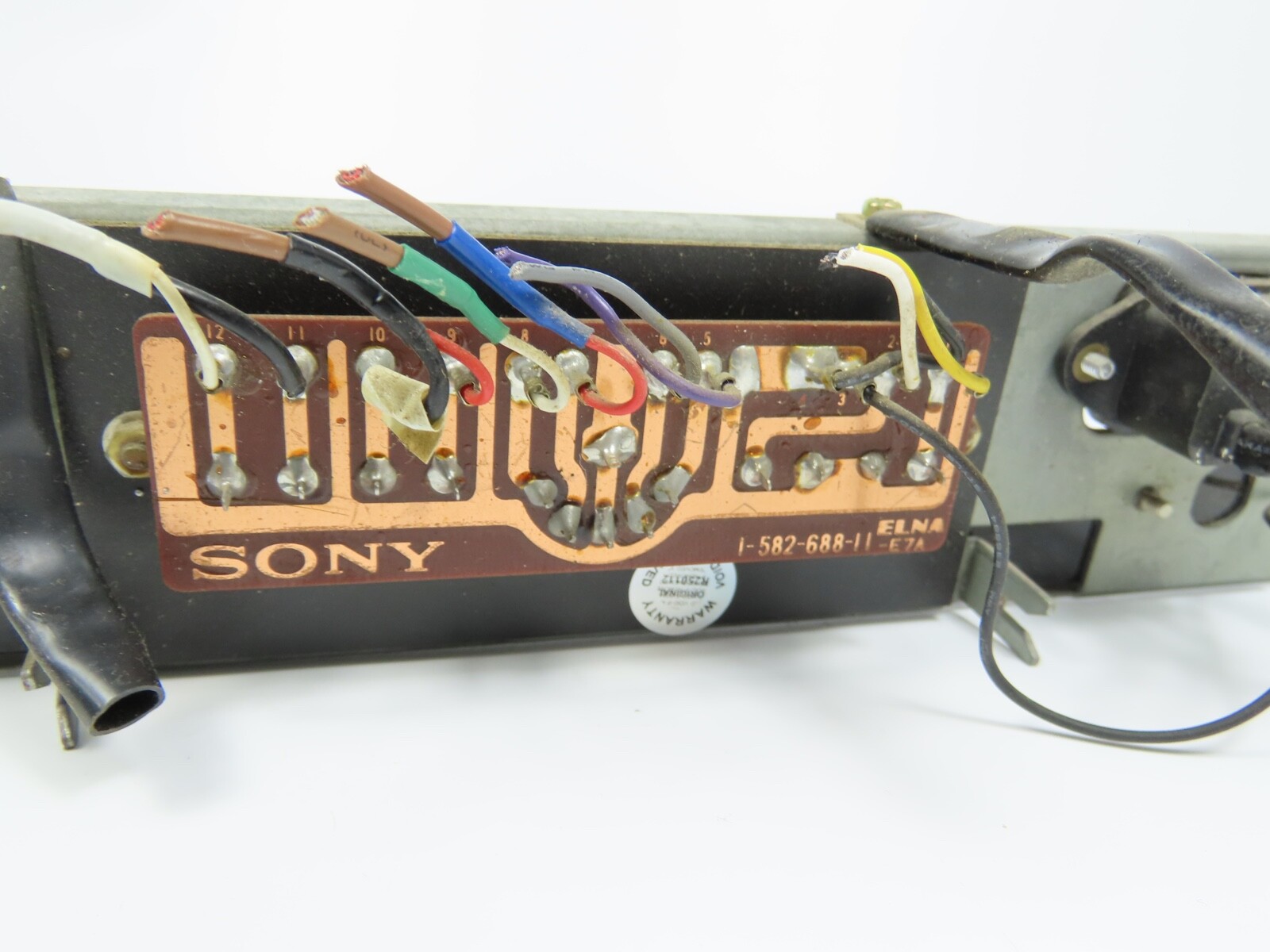 > SONY TC-458 < Back Panel Input/Output Reel to Reel Parts /S - Image 6