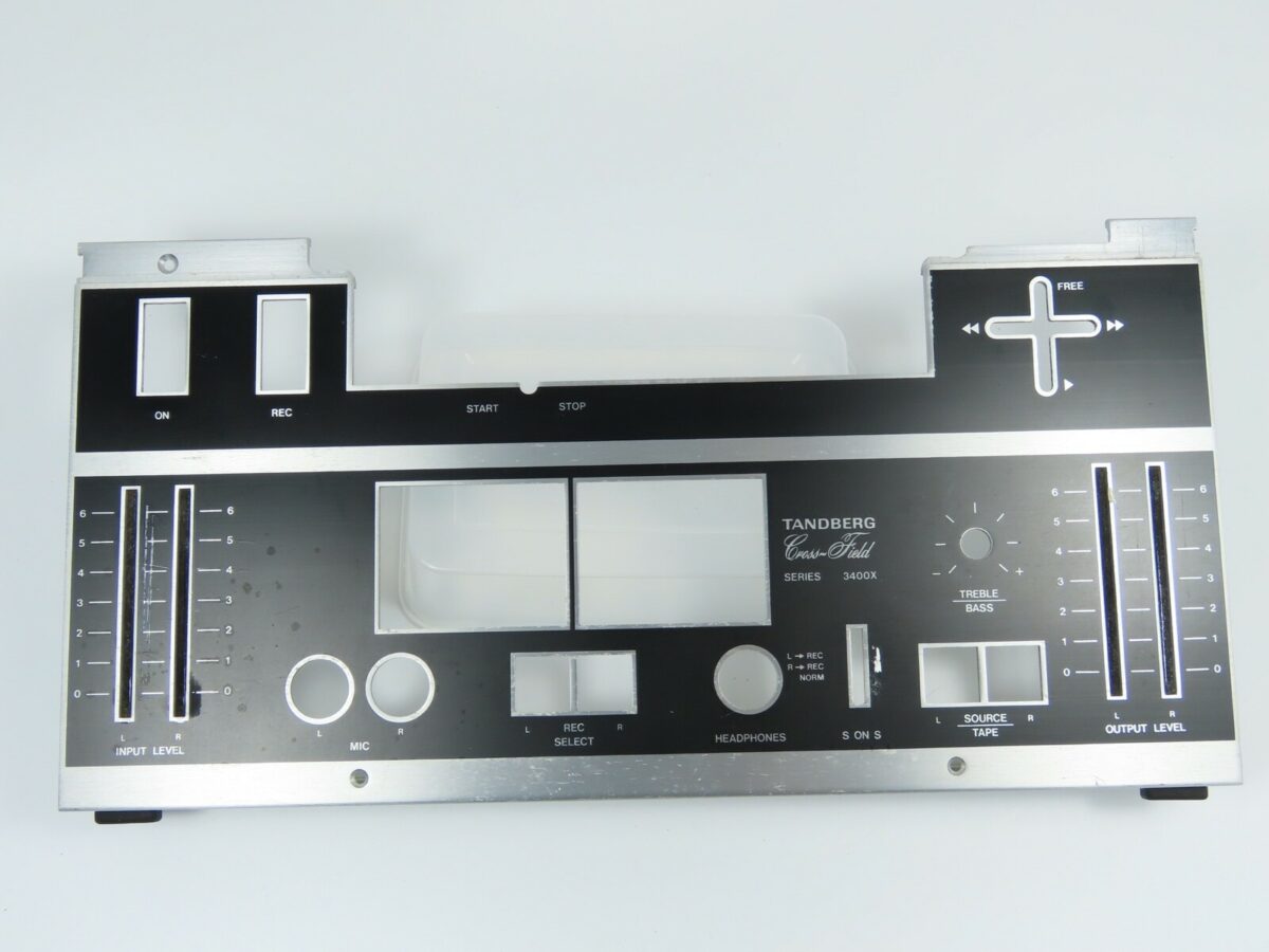 *Tandberg 3400X* Front Panel Lower Section Reel to Reel Part /FP130
