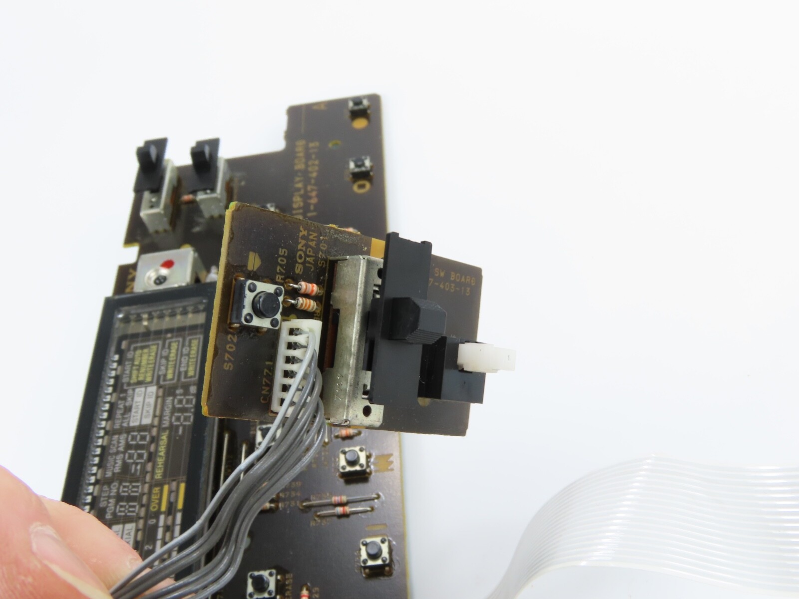 *Sony DTC-690* Display Board PCB 1-647-402-13 DAT Deck Part /A558 - Image 5