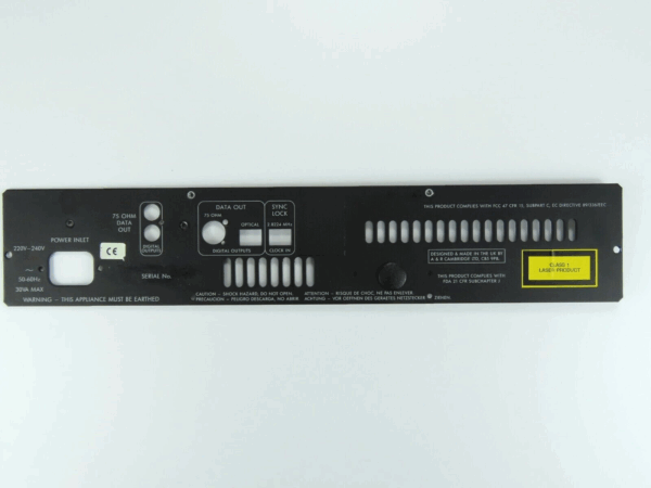 Ms32222 Delta Rear Panel *Arcam Delta 250* Rear Back Panel CD Transport Part /FP114 - HiFi Audio ...