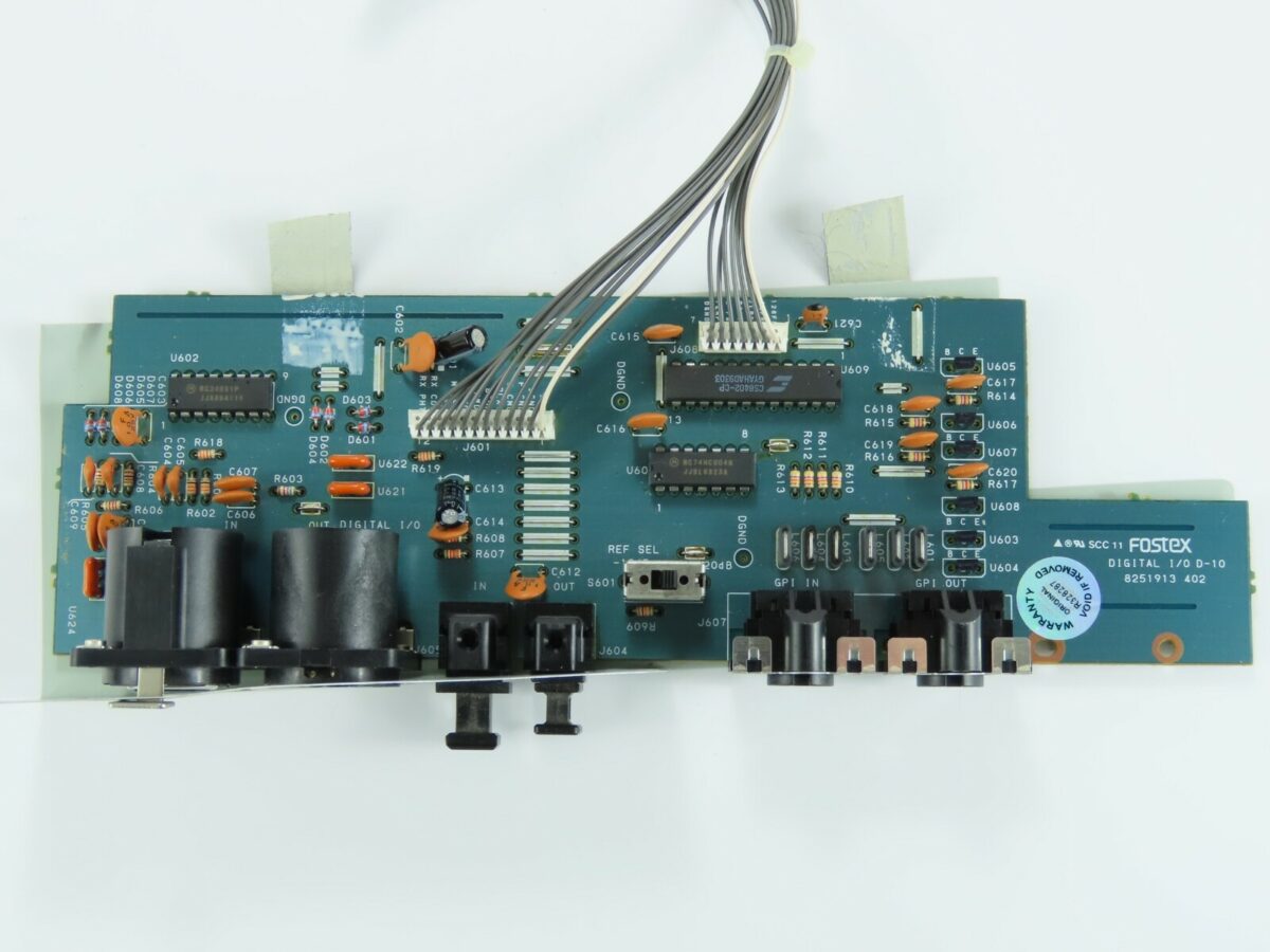 *Fostex D-10* Digital I/O PCB Board 8251913 402 Digital Master Recorder/Fx351 - Image 3