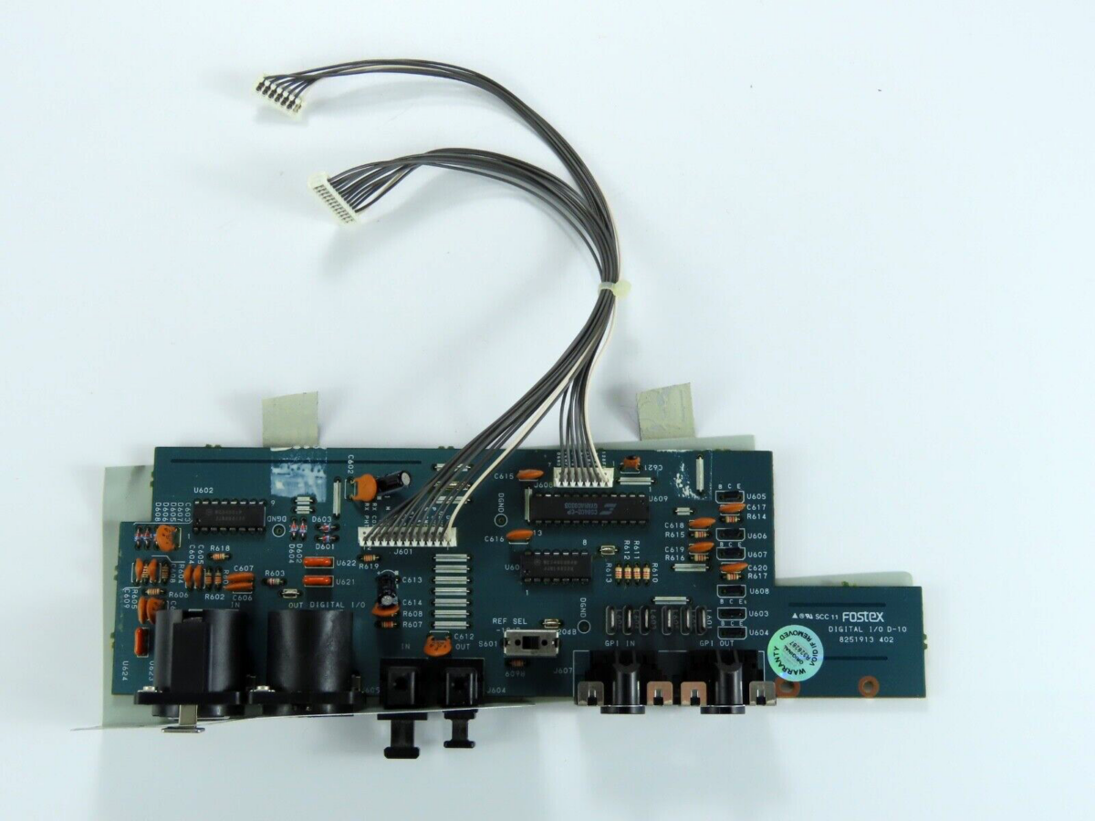 *Fostex D-10* Digital I/O PCB Board 8251913 402 Digital Master Recorder/Fx351