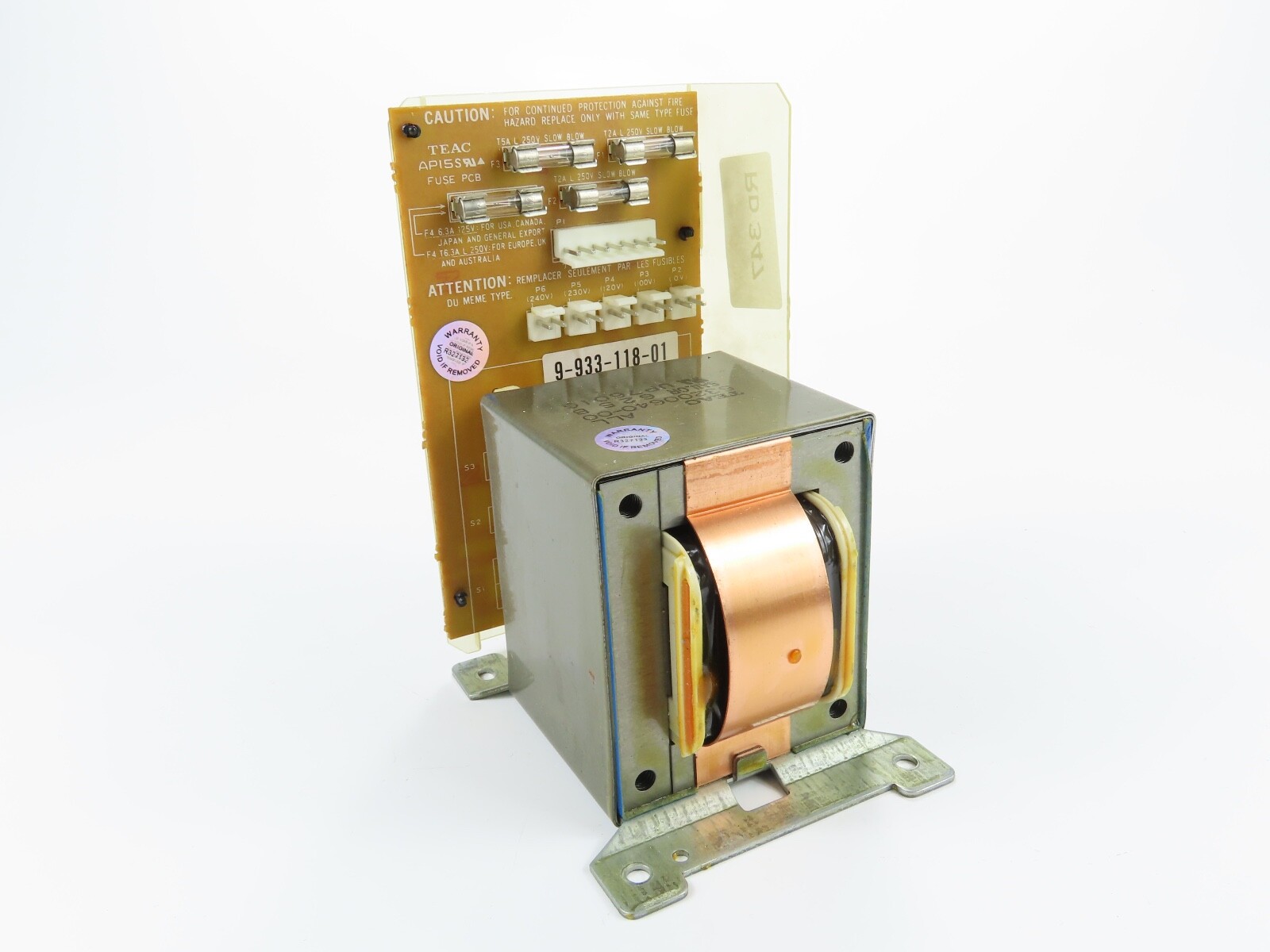 *Sony PCM-800* Power Transformer 53200640-00 with PCB DAT Deck Part /RD347