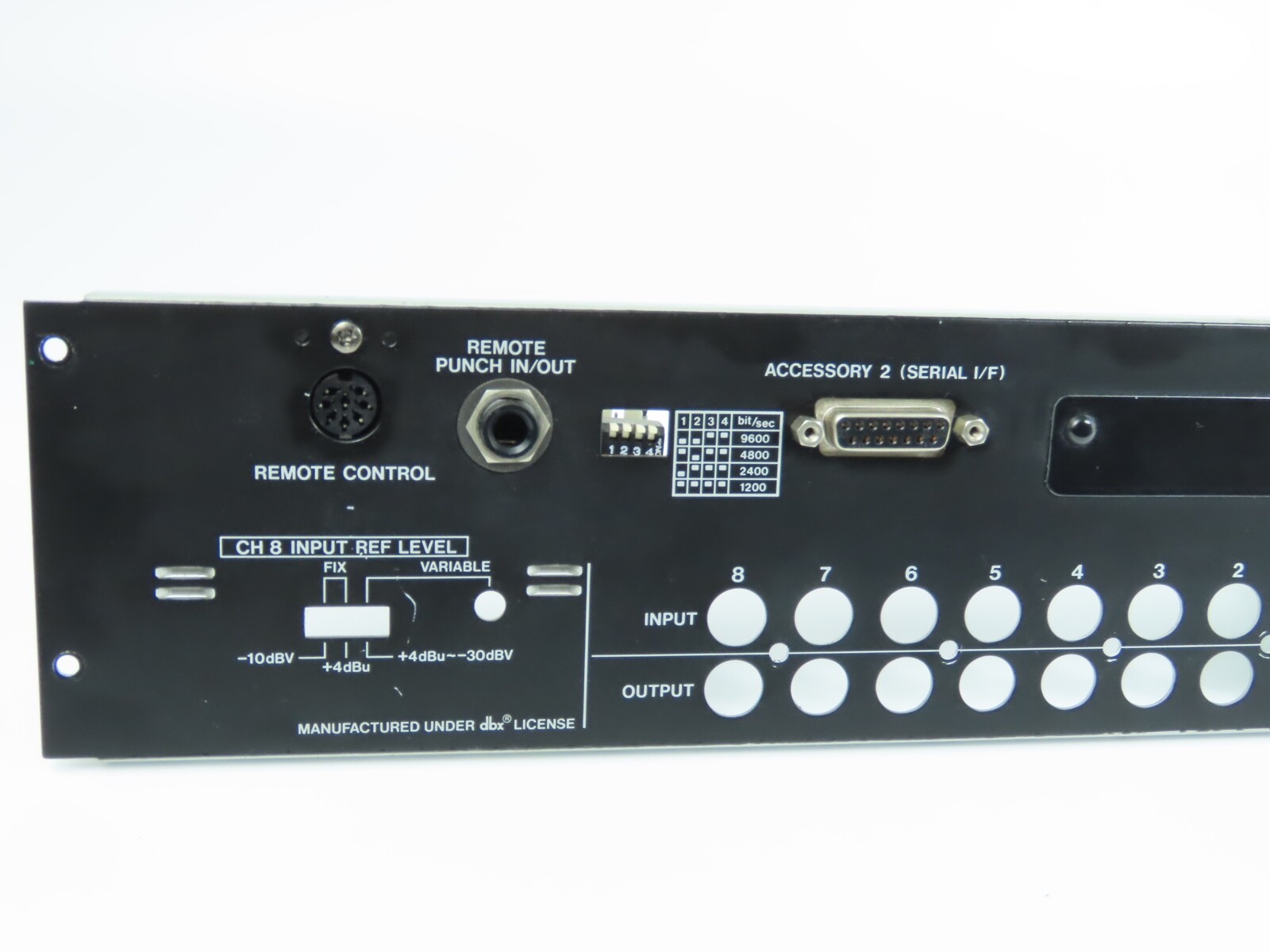 *TASCAM TSR8* Back Panel with In/Out Reel to Reel Part /TS35 - Image 3