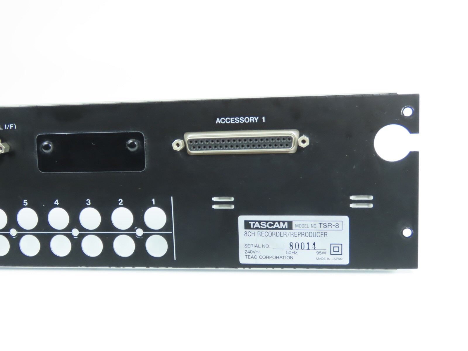 *TASCAM TSR8* Back Panel with In/Out Reel to Reel Part /TS35 - Image 4