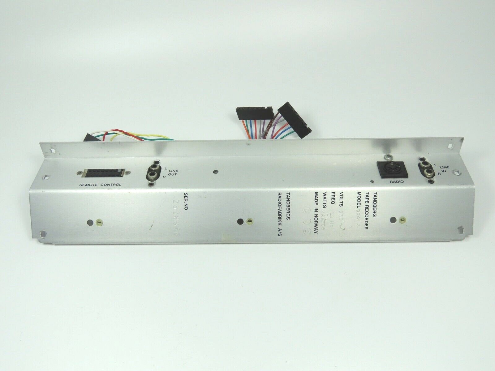 > Tandberg 9000X < Back Panel In/Out Line Reel to Reel Part /TB