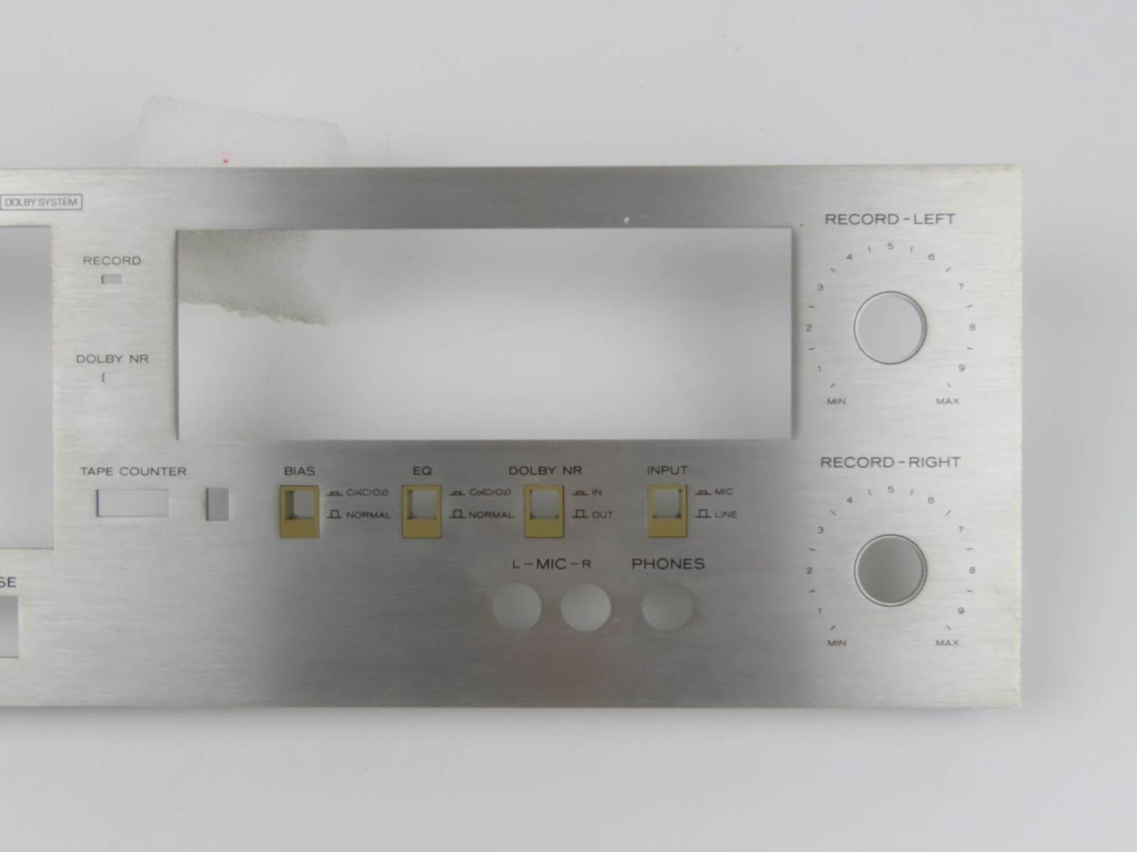 *Teac CX-270* Front Panel Faceplate Tape Deck Part /FP195 - Image 4
