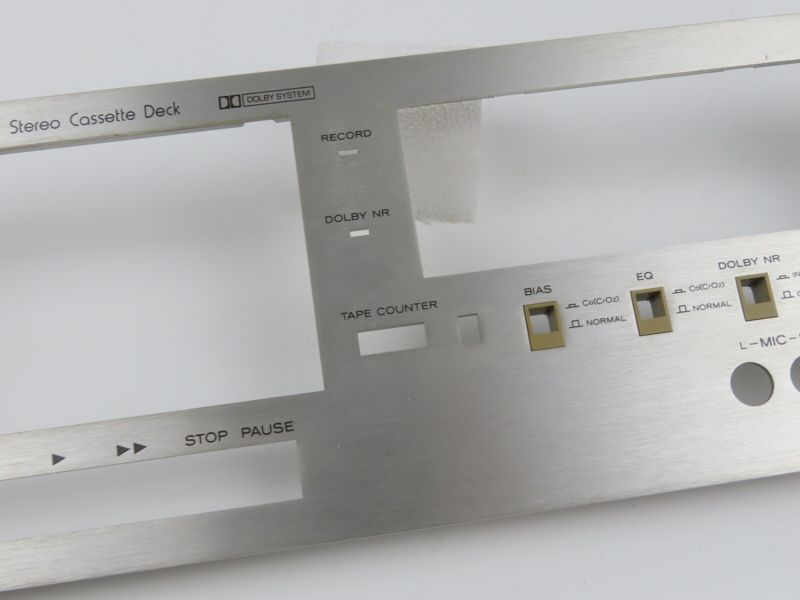 *Teac CX-270* Front Panel Faceplate Tape Deck Part /FP195 - Image 6