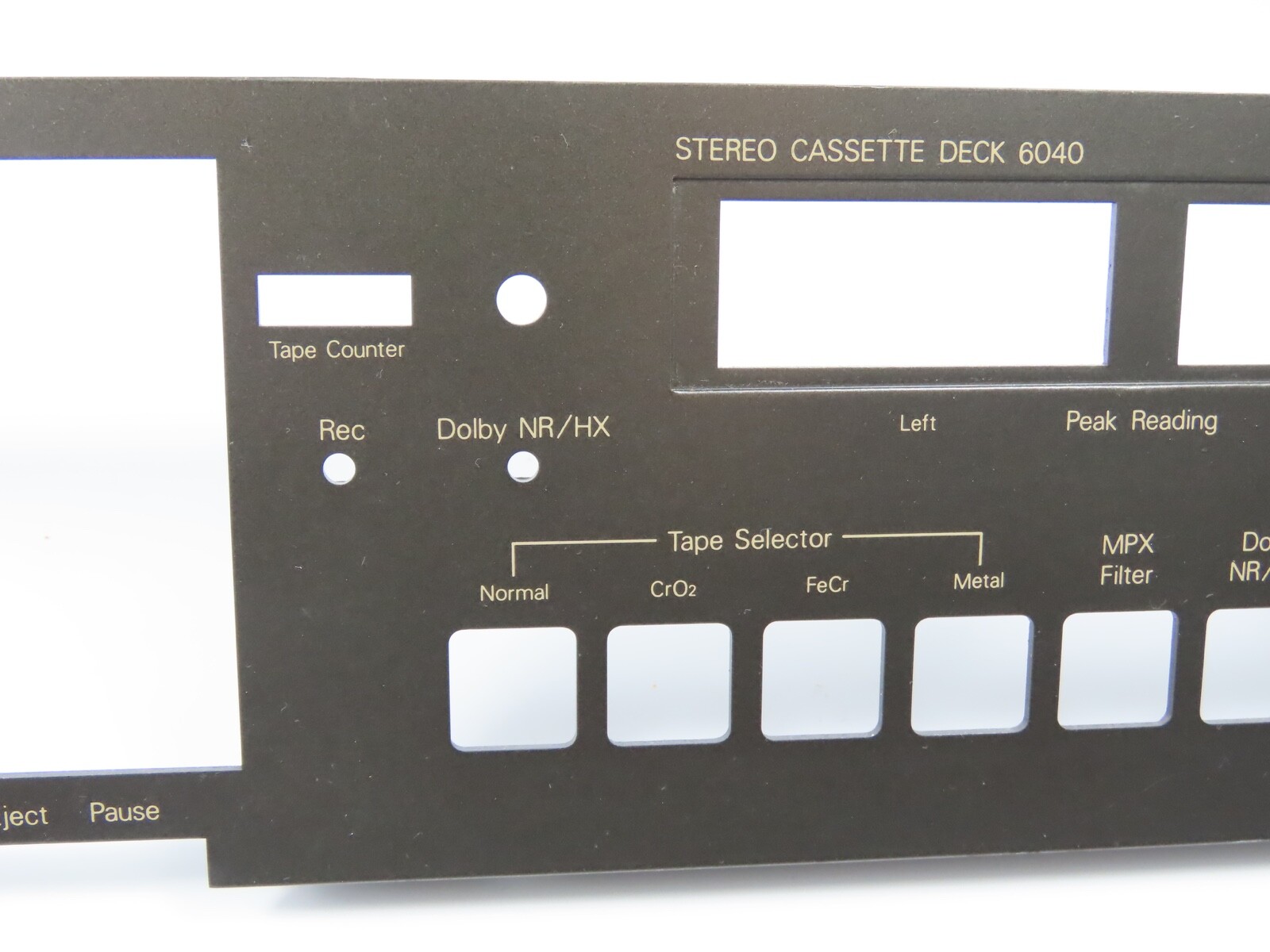 *NAD 6040* Front Panel Faceplate Tape Deck Part /FP95 - Image 4