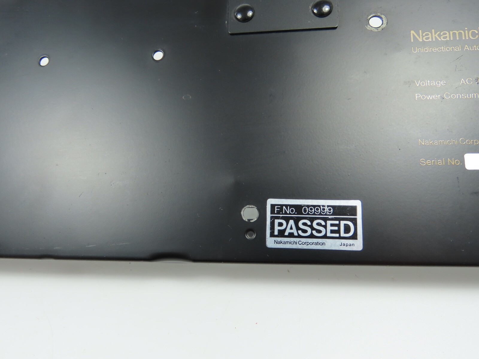 *Nakamichi RX-202E* Back Panel with Power Cord Tape Deck Parts /FP56 - Image 7