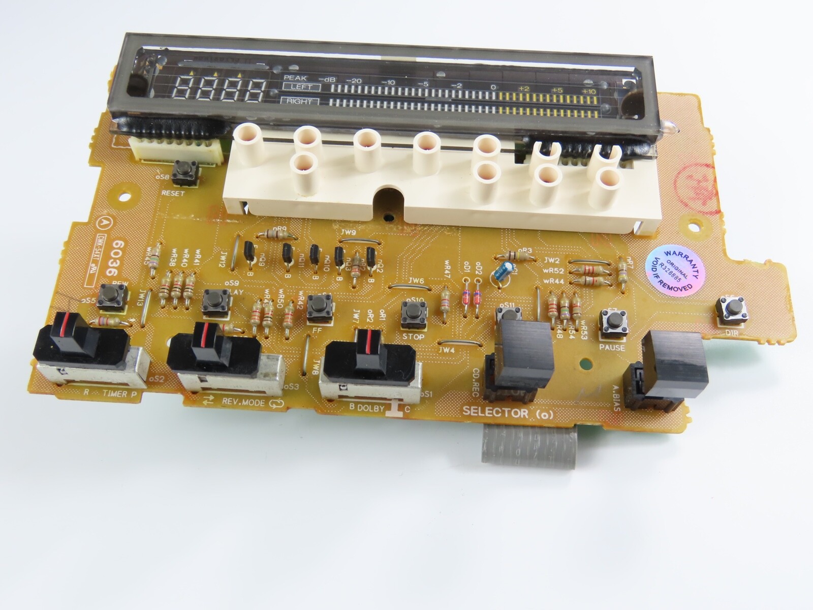 Sansui D-X301iR Display LCD Board PCB Tape Deck Parts /D165 - Image 3