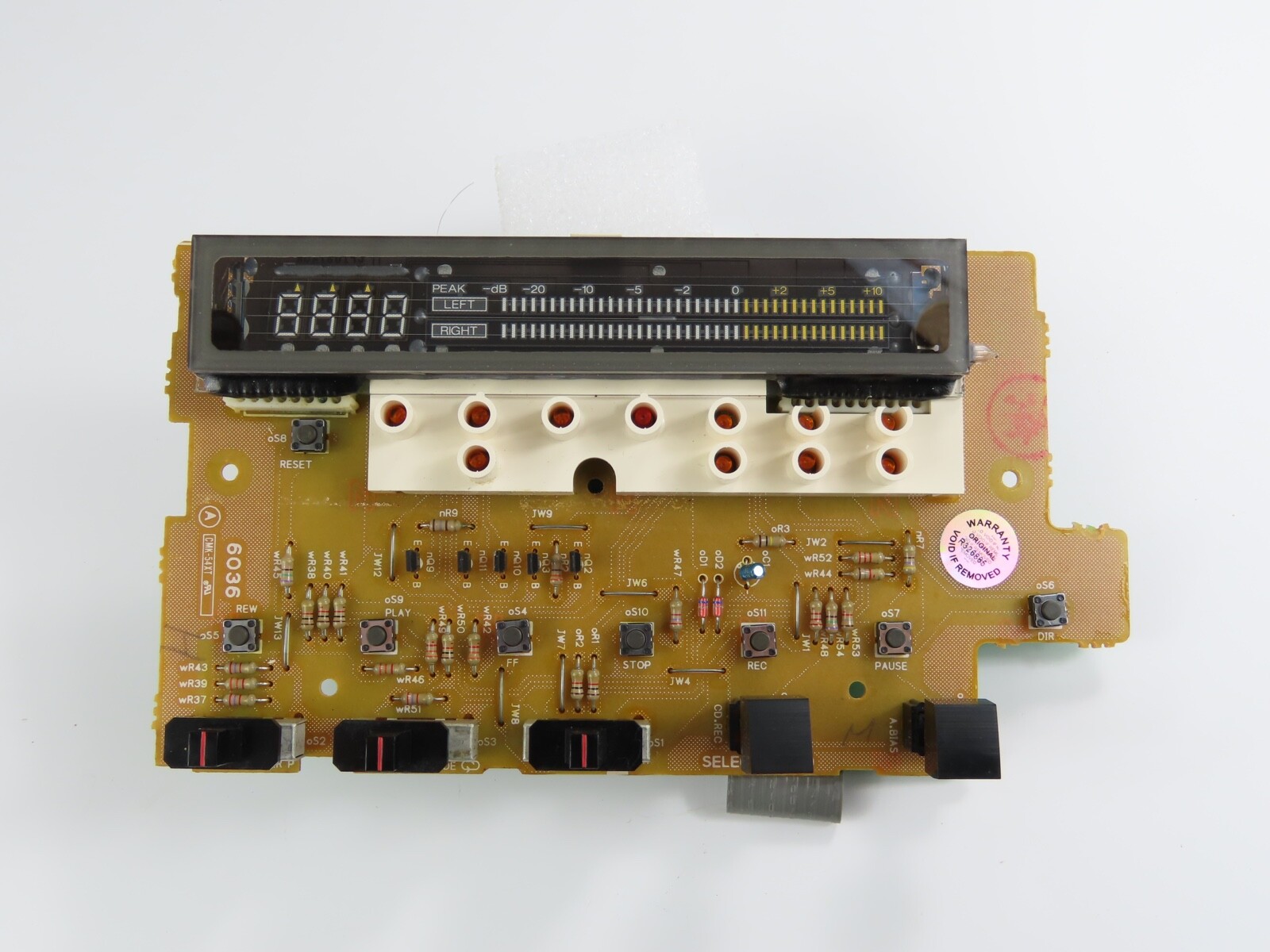 Sansui D-X301iR Display LCD Board PCB Tape Deck Parts /D165