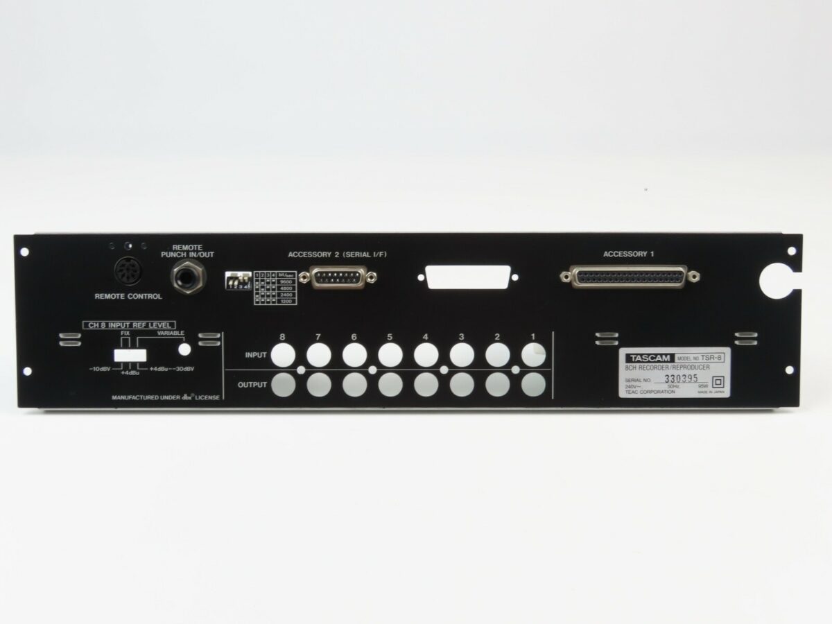 *Tascam TSR8* Rear Panel Reel to Reel Part /Ts134