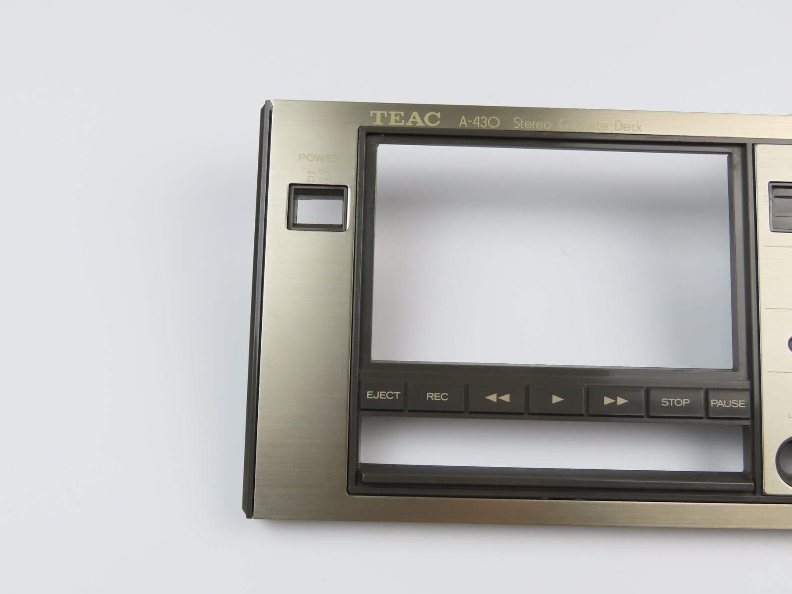 *Teac A-430* Front Panel Faceplate Tape Deck Parts /FP359 - Image 3