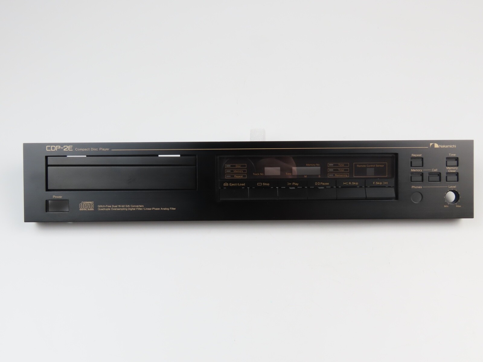 *Nakamichi CDP-2E* Front Panel Faceplate CD Player Parts /FP326