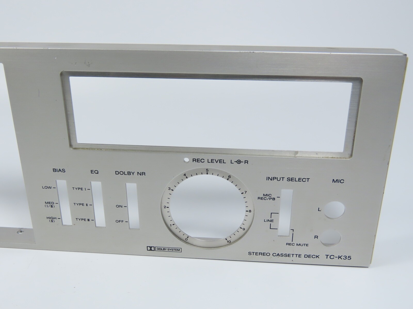 *SONY TC-K35* Front Panel Faceplate HiFi Audio Parts /FP96 - Image 6