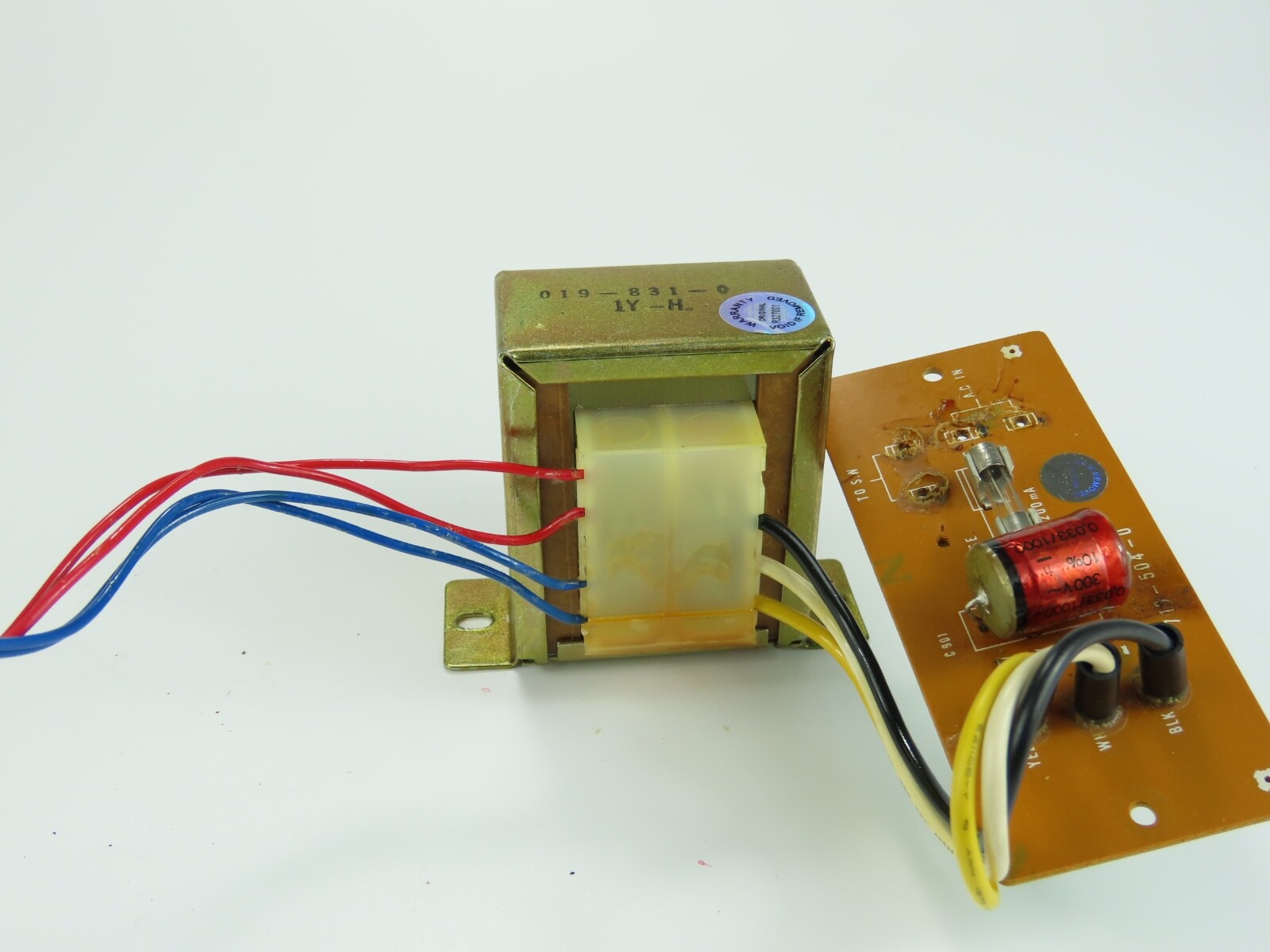 *DUAL C824* Power Transformer 230V with PCB Tape Deck Parts /A390 - Image 6