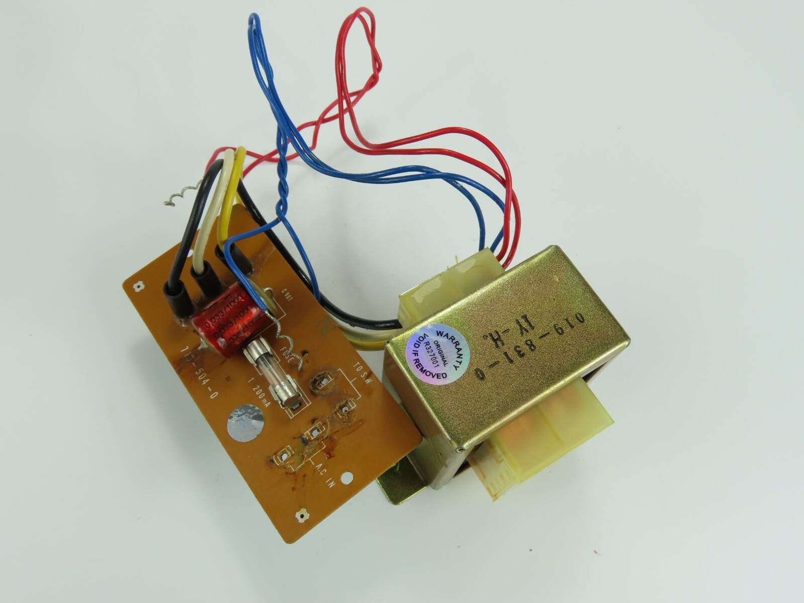 *DUAL C824* Power Transformer 230V with PCB Tape Deck Parts /A390