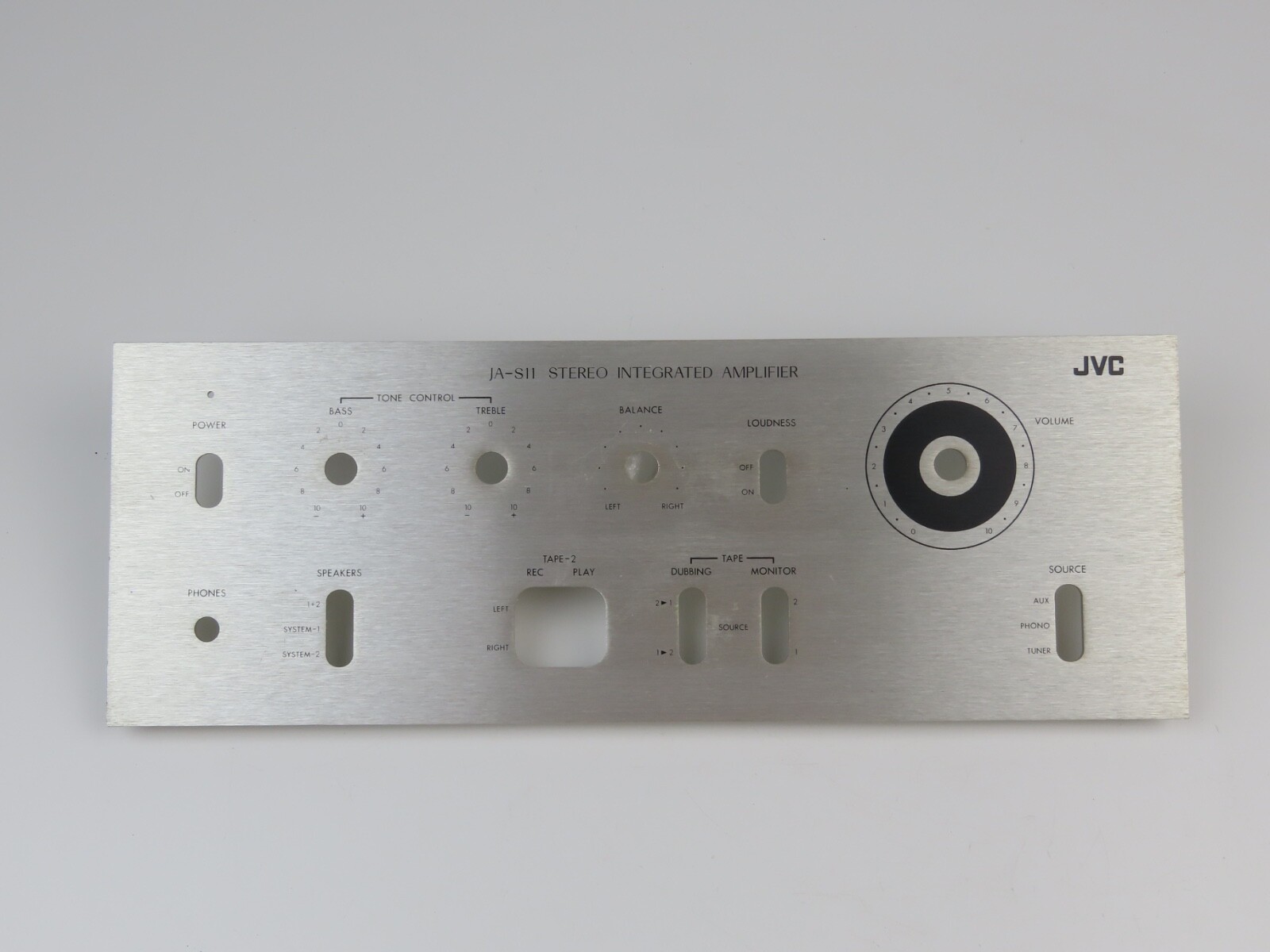 *JVC JA-S11* Front Panel Faceplate Amplifier Parts /FP321