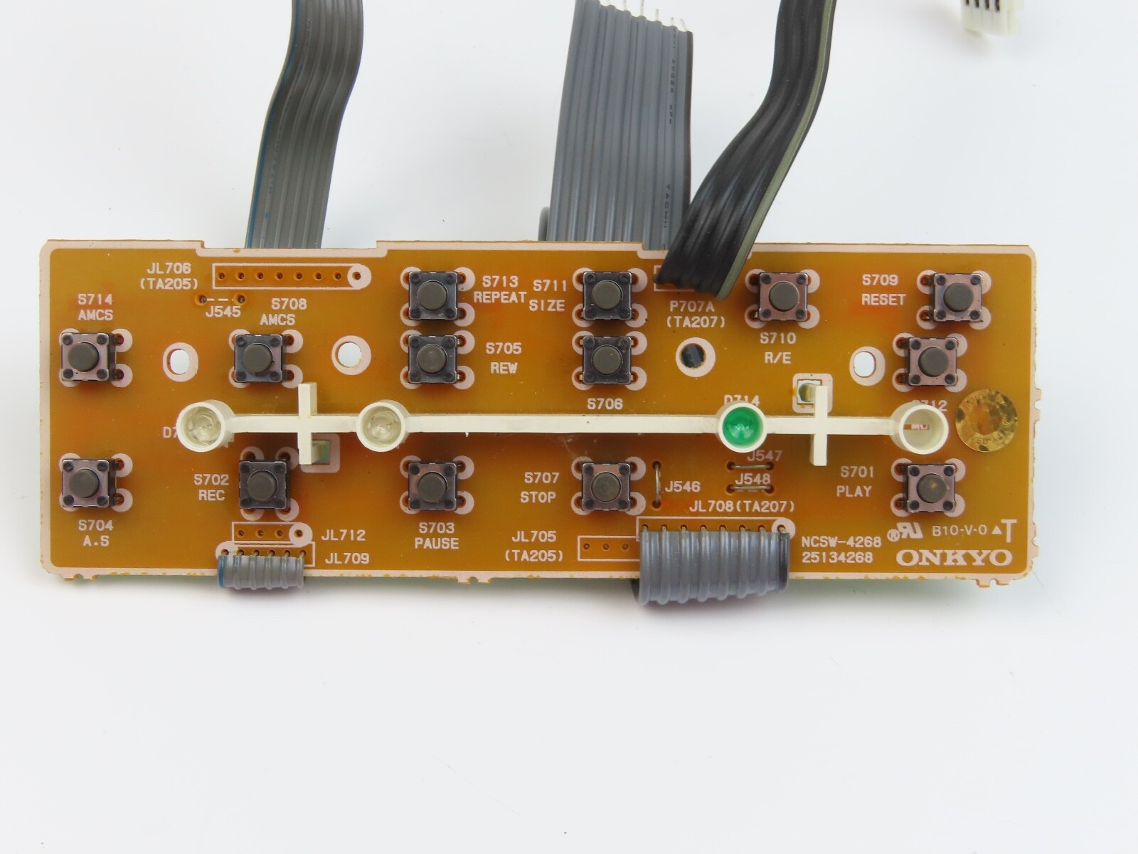 *Onkyo TA-2870* Switch Control PCB Board Tape Deck Part /B535 - Image 3