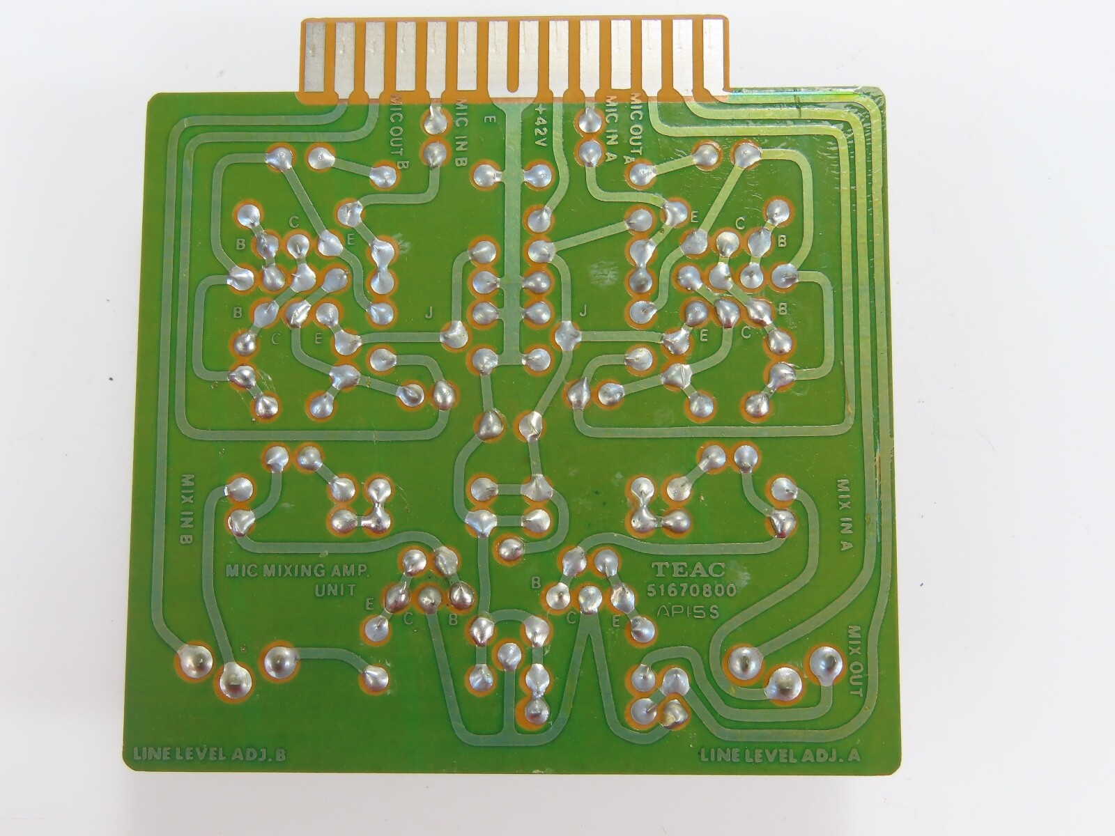 *Teac A-7300* Line Level Adj. A PCB Board 51670800 Reel to Reel Parts /T449 - Image 5