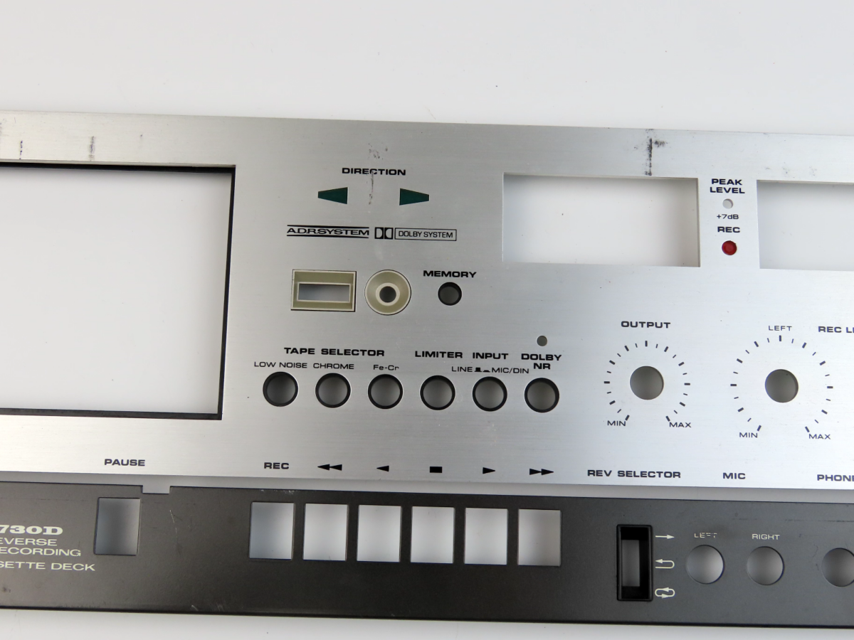 *Akai GXC-730D* Front Panel Faceplate Tape Deck Parts /FP241 - Image 5