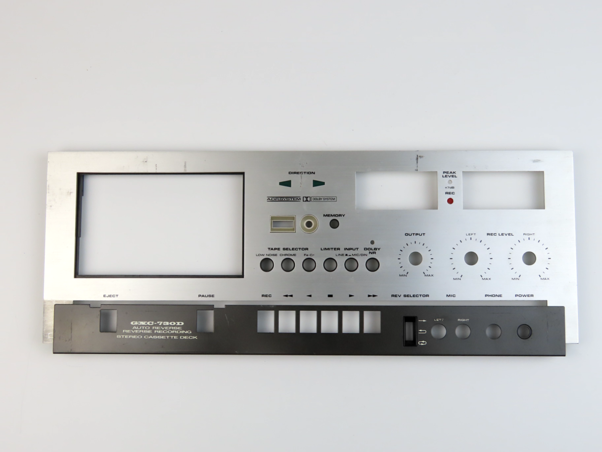 *Akai GXC-730D* Front Panel Faceplate Tape Deck Parts /FP241
