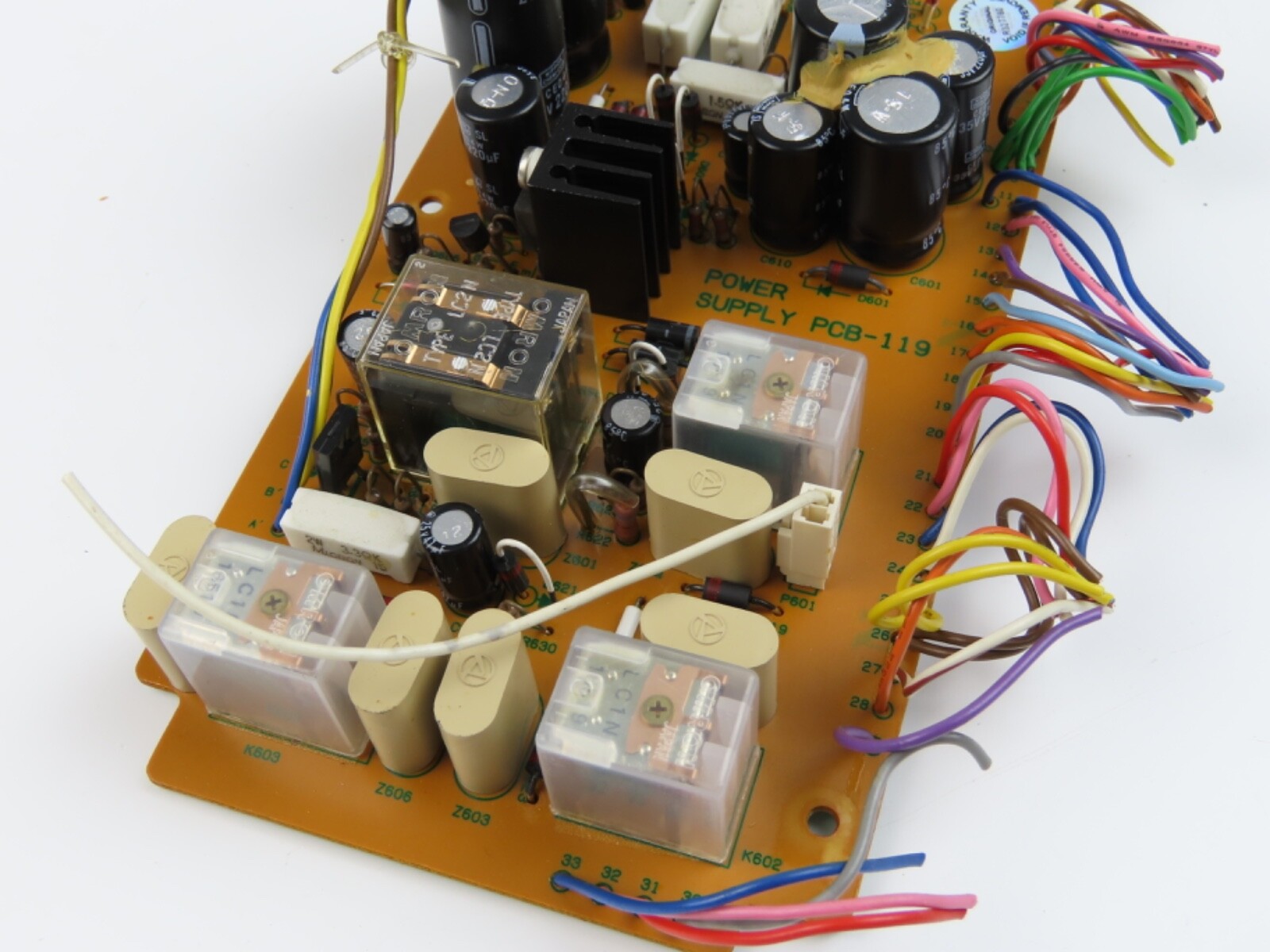 *Teac A-3440* Power Supply PCB-119 Board Reel to Reel Part /T579 - Image 4