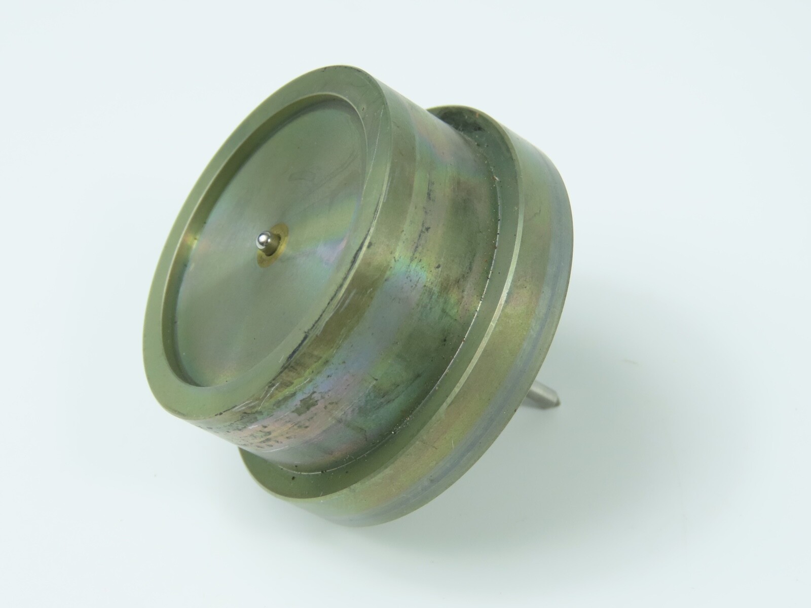 > AKAI CS-705D < Capstan Flywheel Tape Deck Part /B277 - Image 4