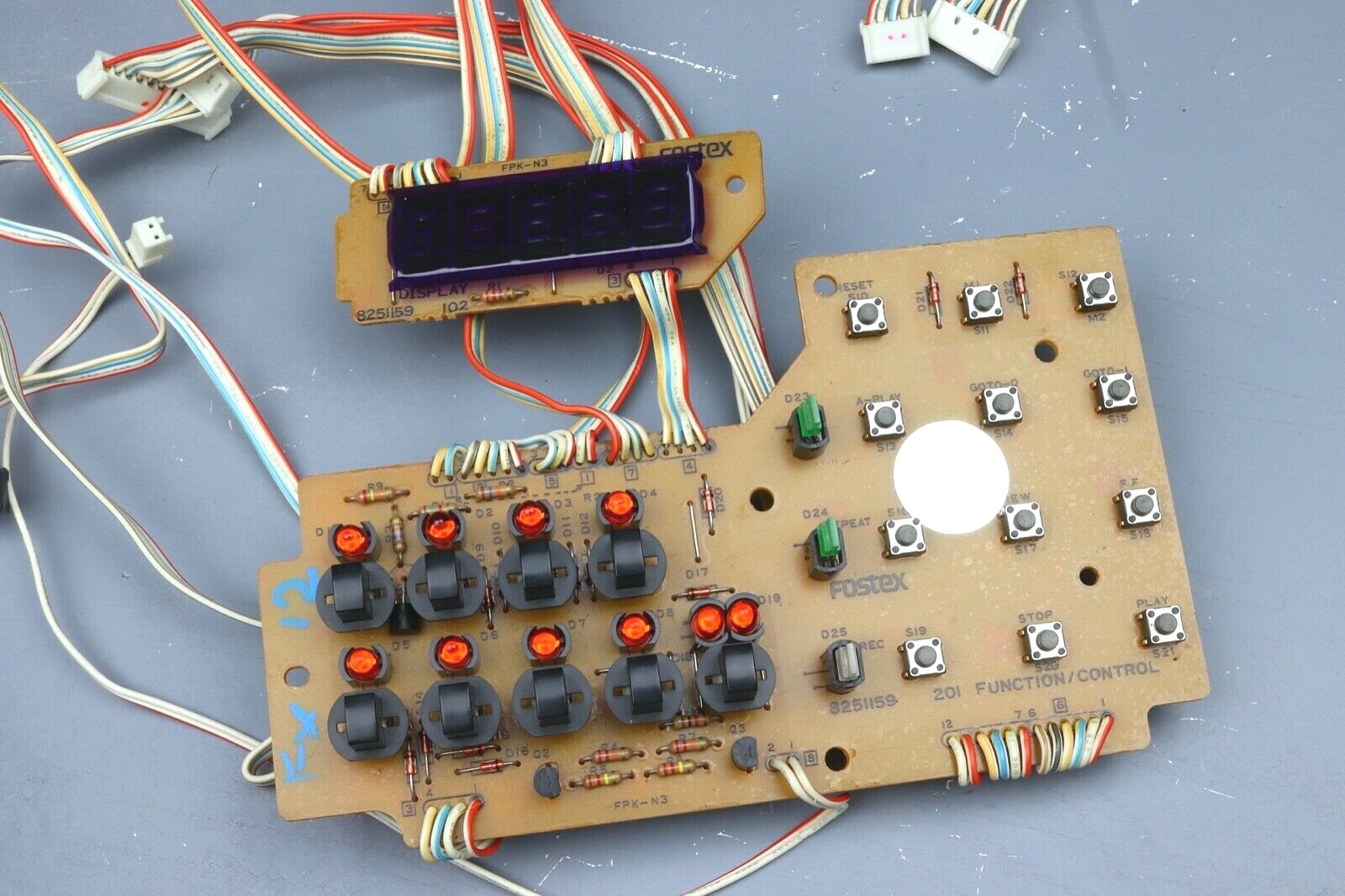 > FOSTEX MODEL 80 < Function Control PCB Board + Display Reel to Reel Part #Fx12 - Image 3
