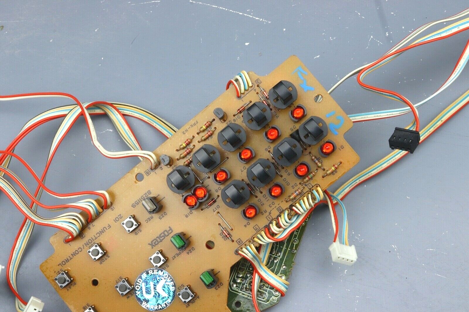 > FOSTEX MODEL 80 < Function Control PCB Board + Display Reel to Reel Part #Fx12 - Image 4