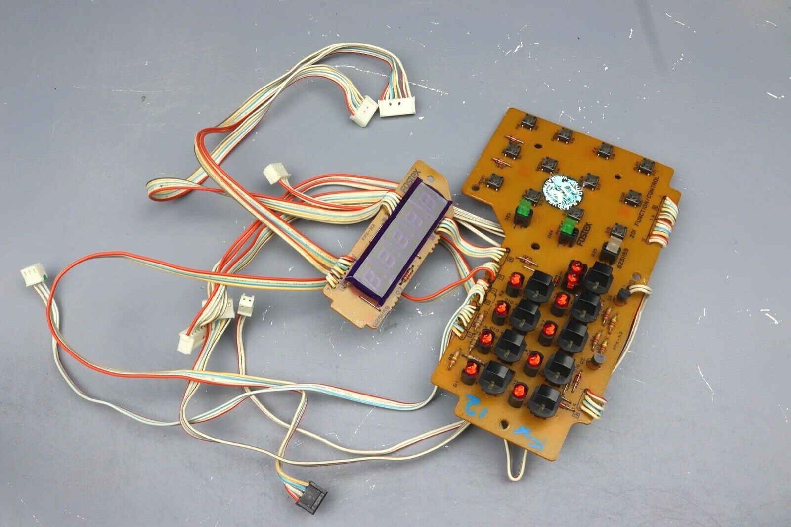 > FOSTEX MODEL 80 < Function Control PCB Board + Display Reel to Reel Part #Fx12