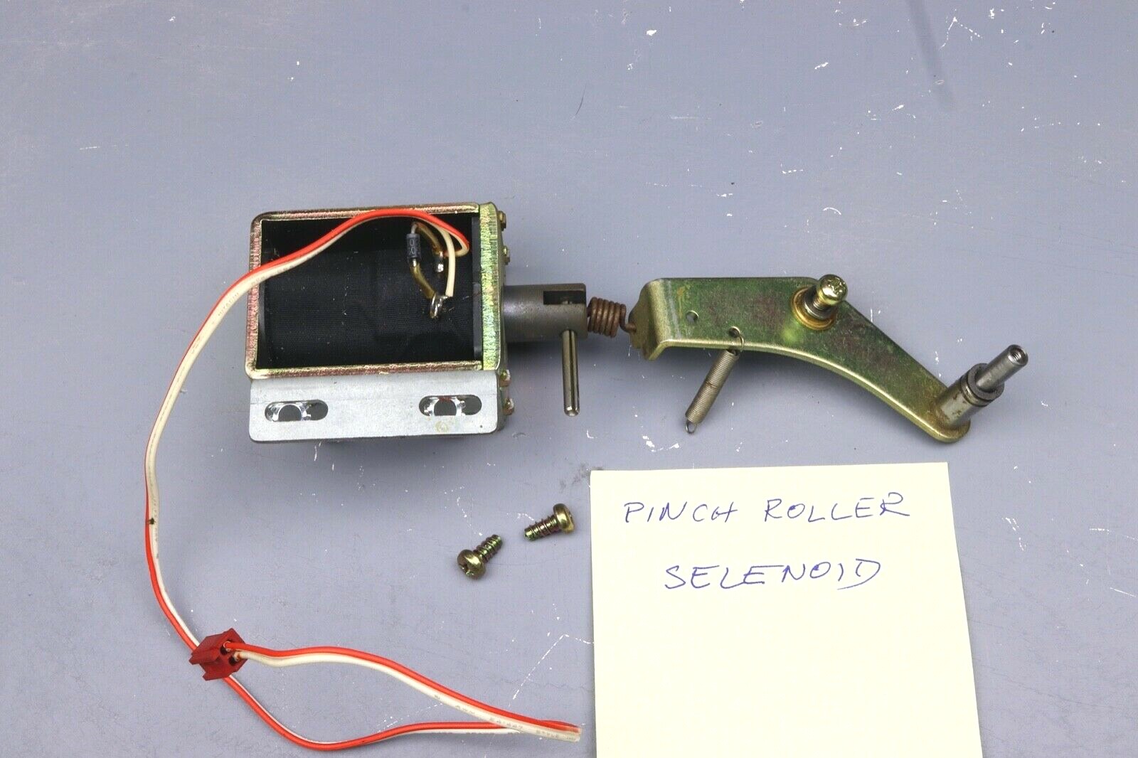> FOSTEX MODEL 80 < Pinch Roller Peg Solenoid Assembly Reel to Reel Part #Fx06