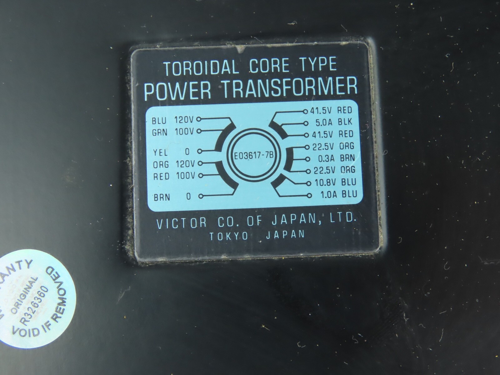 JVC JR-S600 - Toroidal Power Transformer Multi-voltage - Image 4