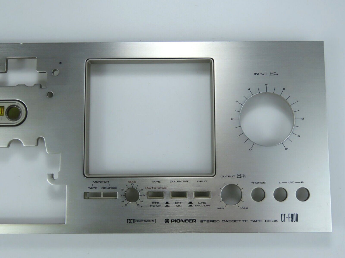 *Pioneer CT-F900* Front Panel Faceplate Tape Deck Part /FP101 - Image 6
