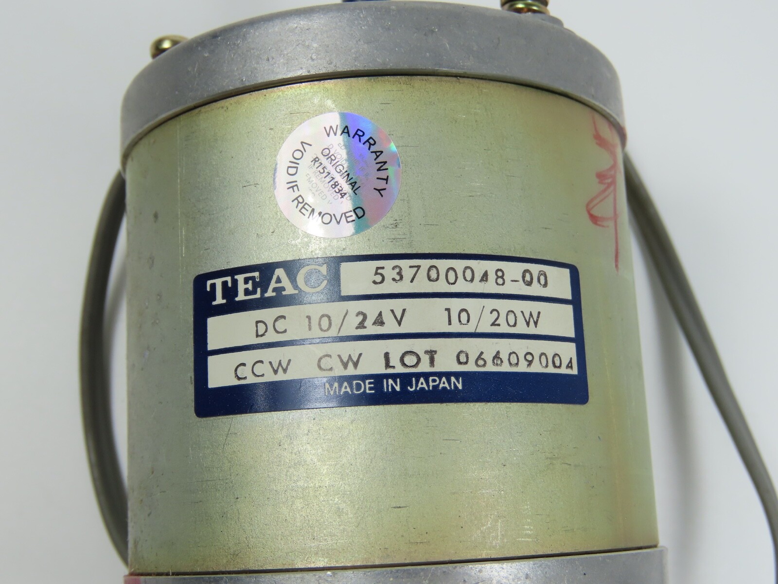 > TEAC X-2000M < Reel Motor 5370004800 AC10/25V 10/20W Reel to Reel Part /T39 - Image 5
