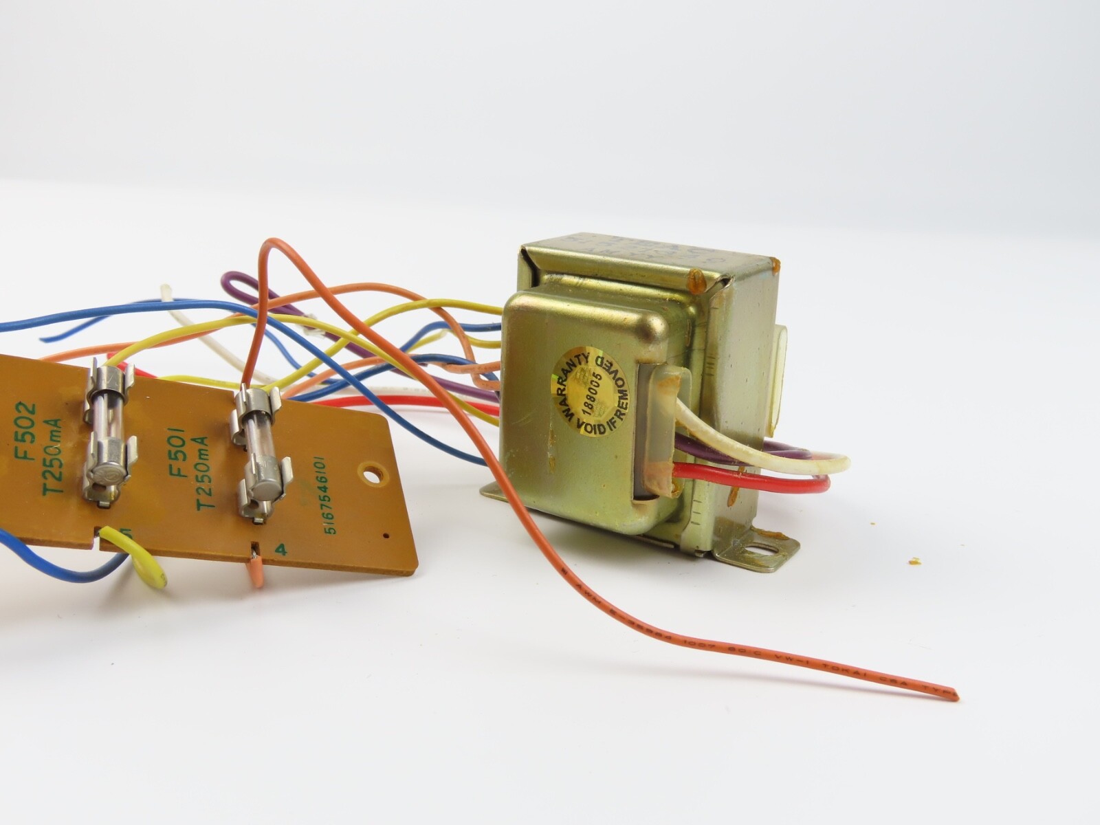 *Teac A-108* Power Transformer 51521340 + Fuse PCB Tape Deck Parts /E251 - Image 3