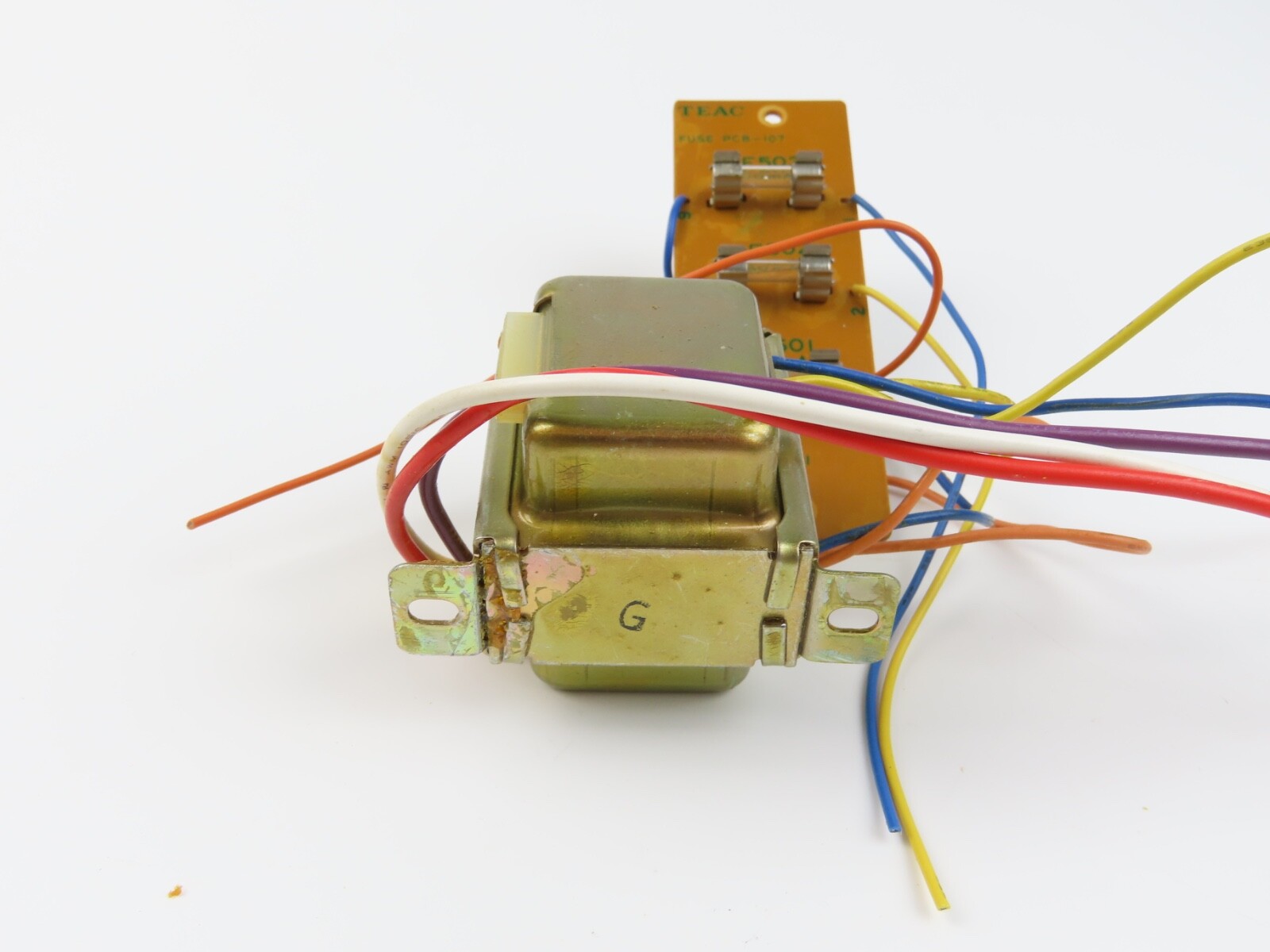 *Teac A-108* Power Transformer 51521340 + Fuse PCB Tape Deck Parts /E251 - Image 5
