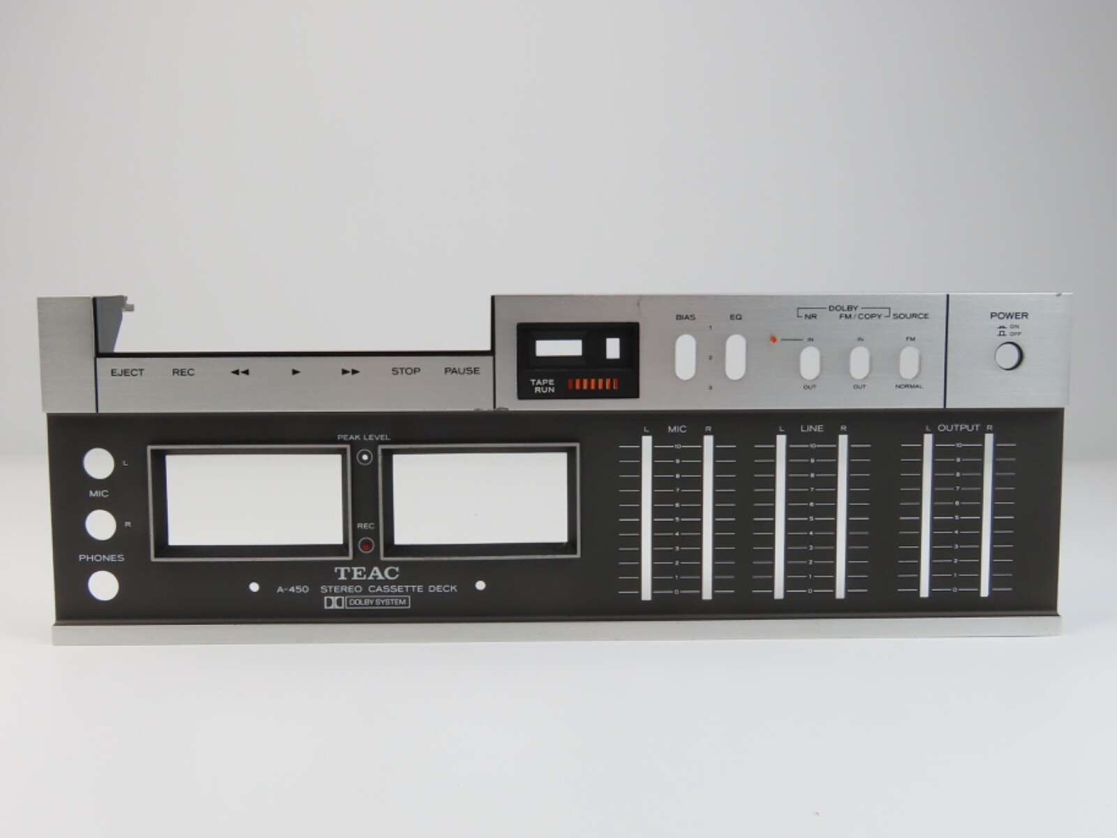 *Teac A-450* Front Panel Tape Deck Parts /FP276